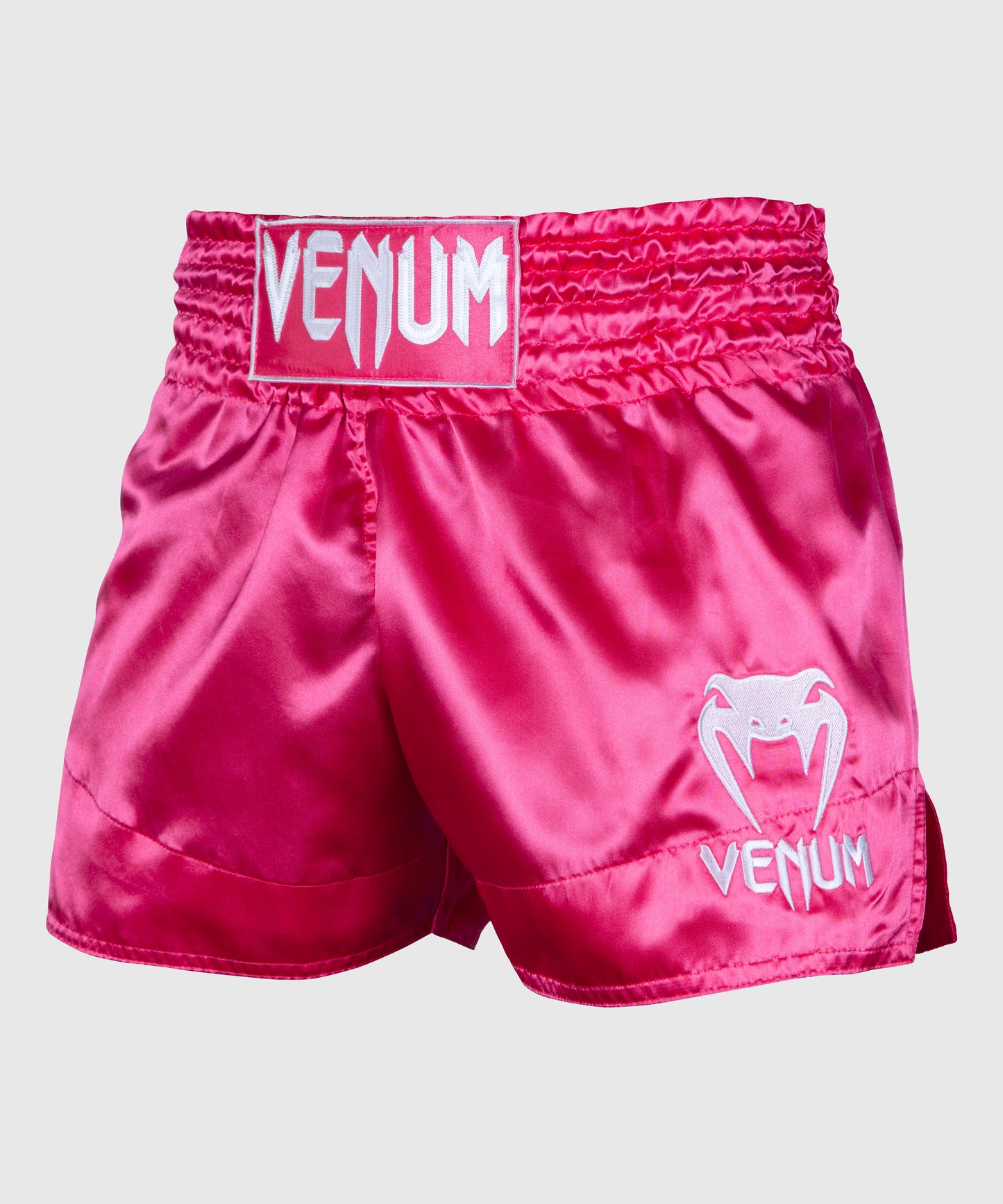 Shorts Muay Thai Venum Classic - Rosa/Weiß