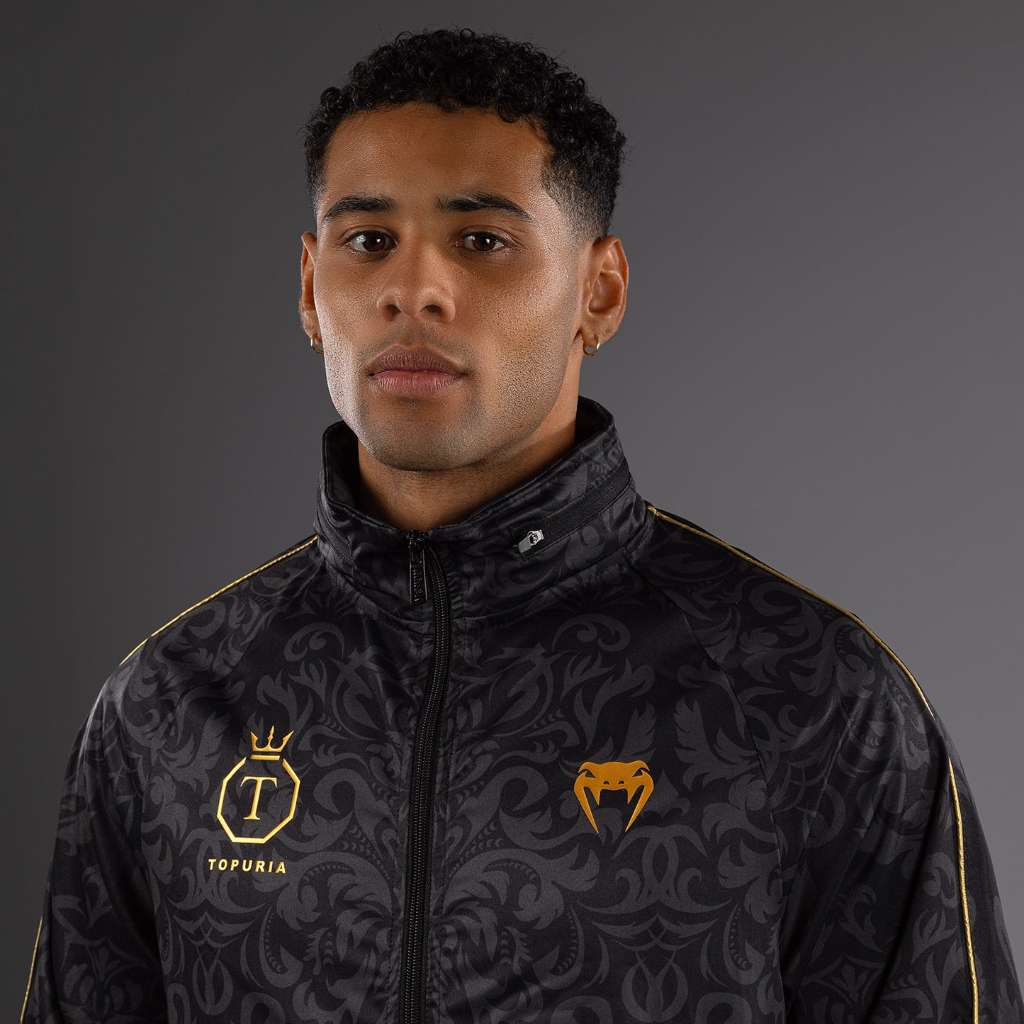 Venum x Topuria Unmatched Edition Track Jacket - Schwarz/Gold