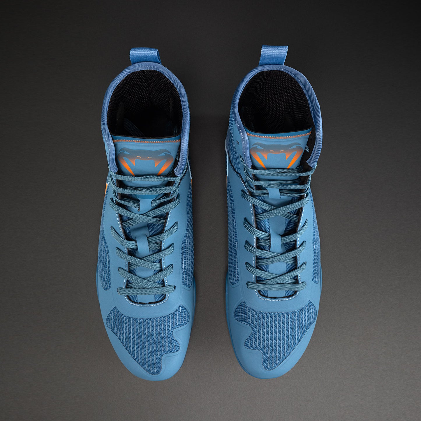 Venum Elite Neo Boxschuhe – Stahlblau/Orange