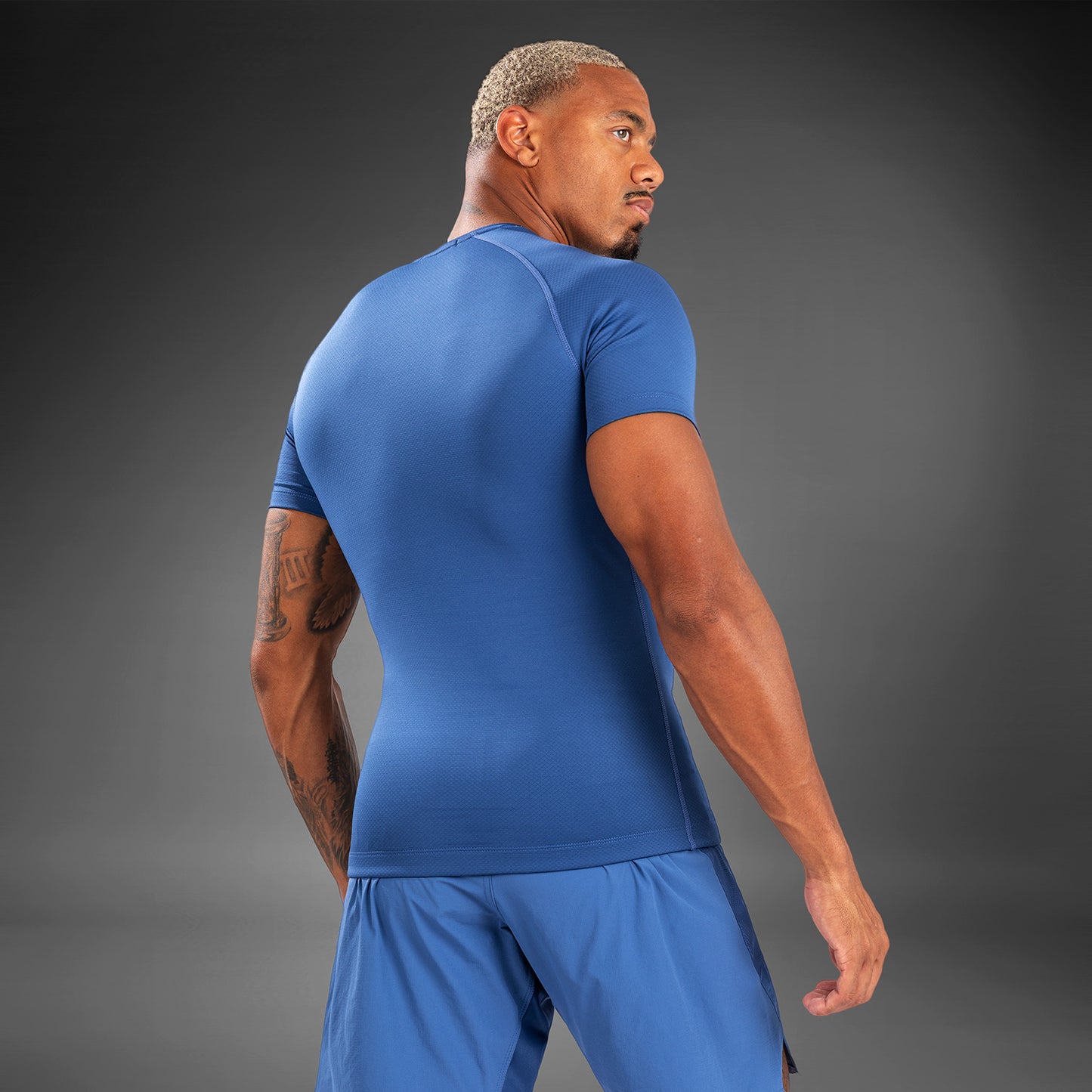 Venum Contender Herren Kurzarm Rashguard - Blau
