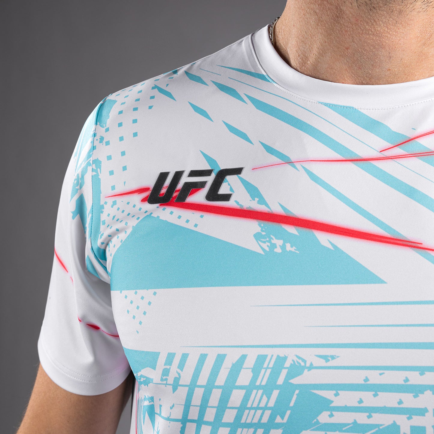UFC Fusion By Venum Miami Edition Fight Week Dry-Tech T-Shirt für Männer - Weißes