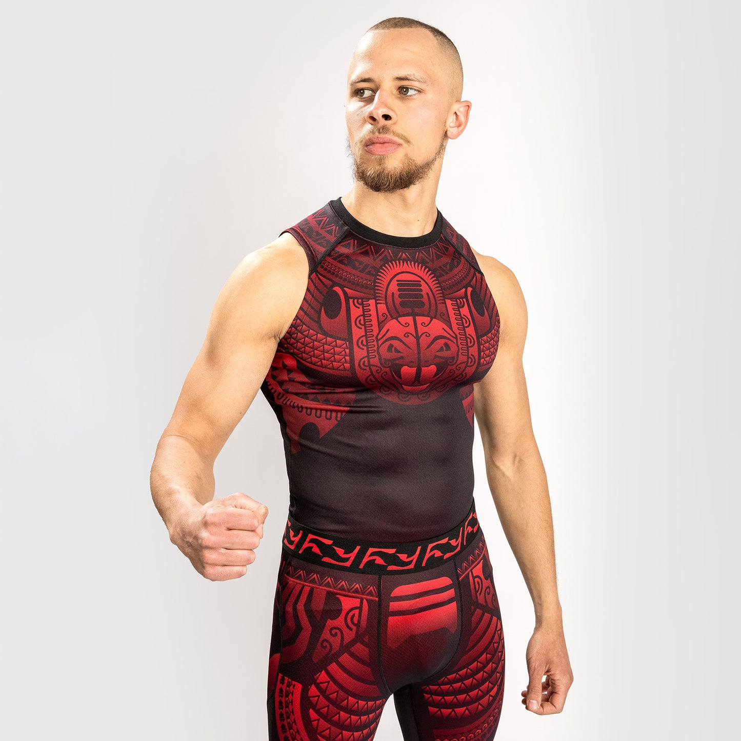 Venum Nakahi Rashguard Ärmellos - Schwarz/Rot