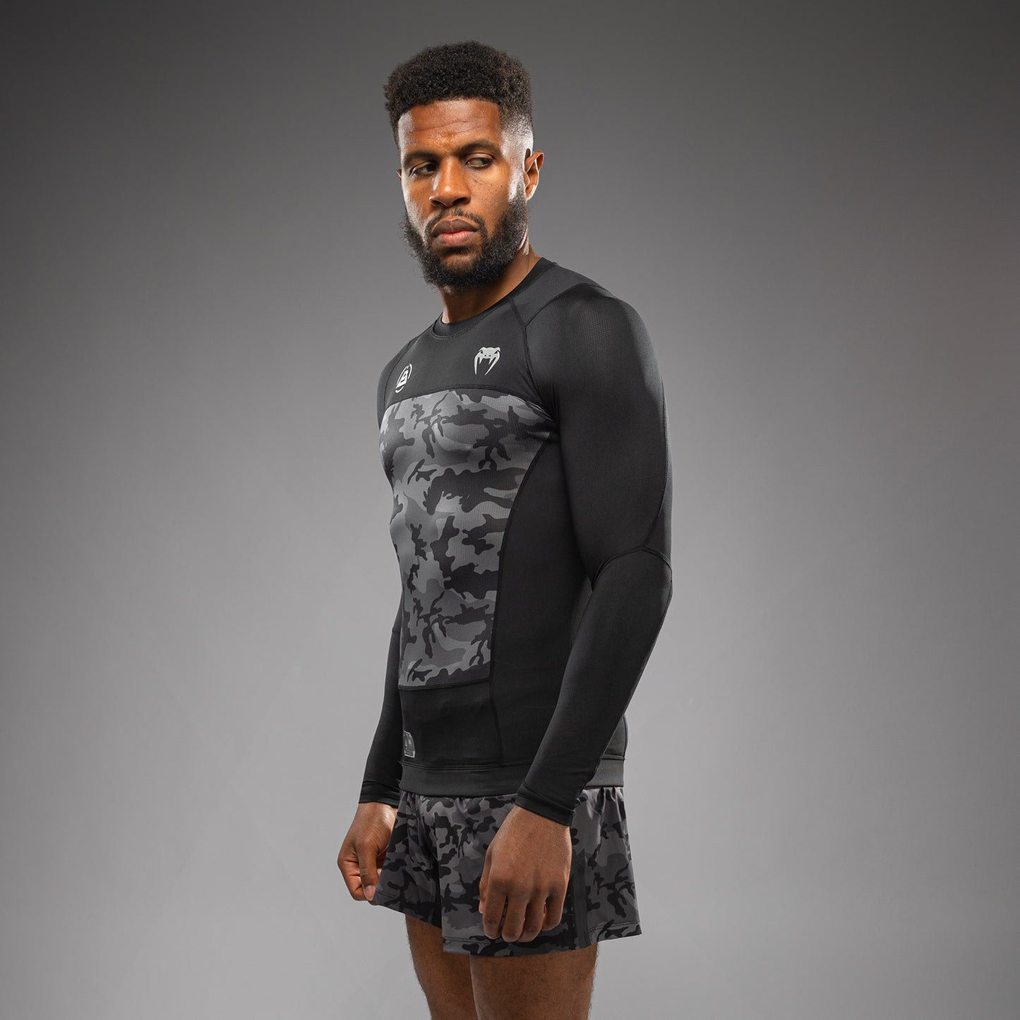 Venum x Polaris Langarm Rashguard - Schwarz/Grau