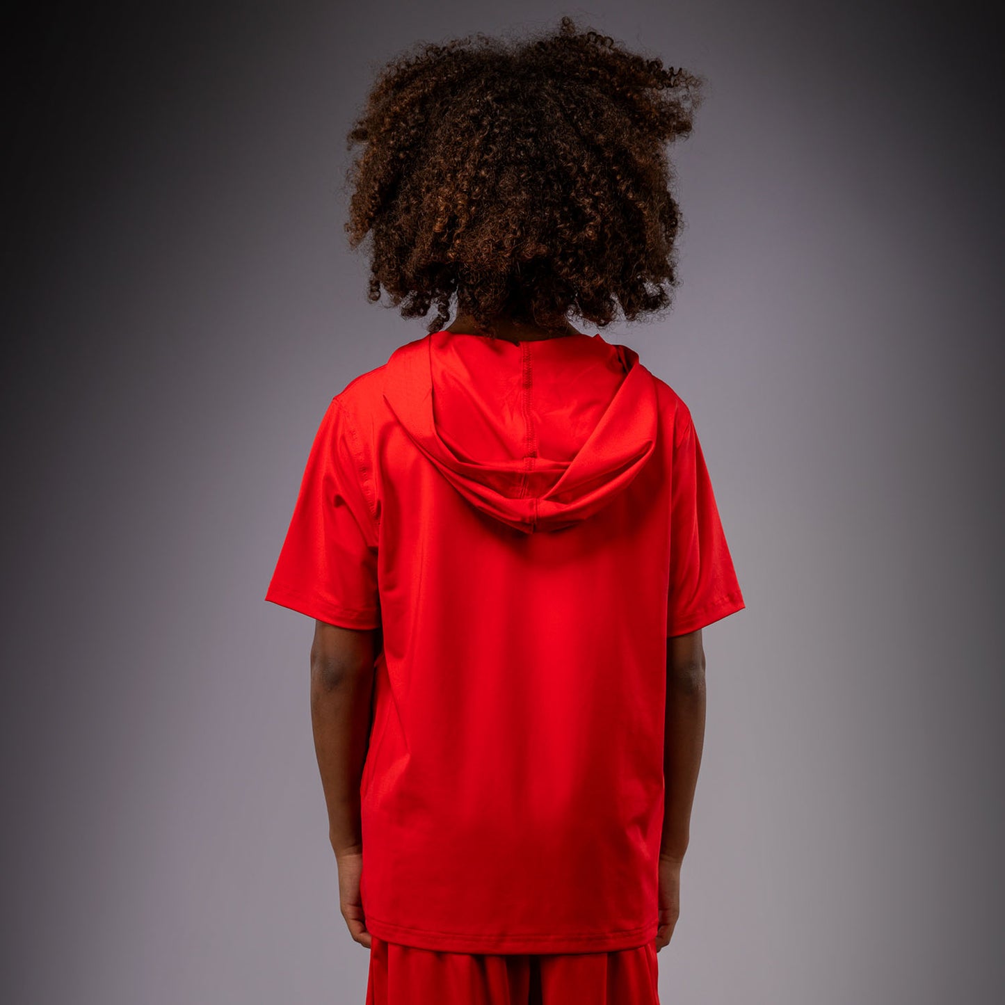 Venum Elite Kurzarm Dry-Tech Kapuzenpullover für Kinder - Rot