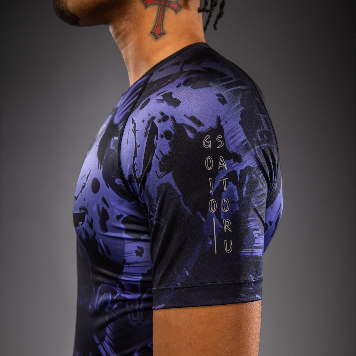 Jujutsu Kaisen x Venum Gojo Kurzarm Rashguard – Lila
