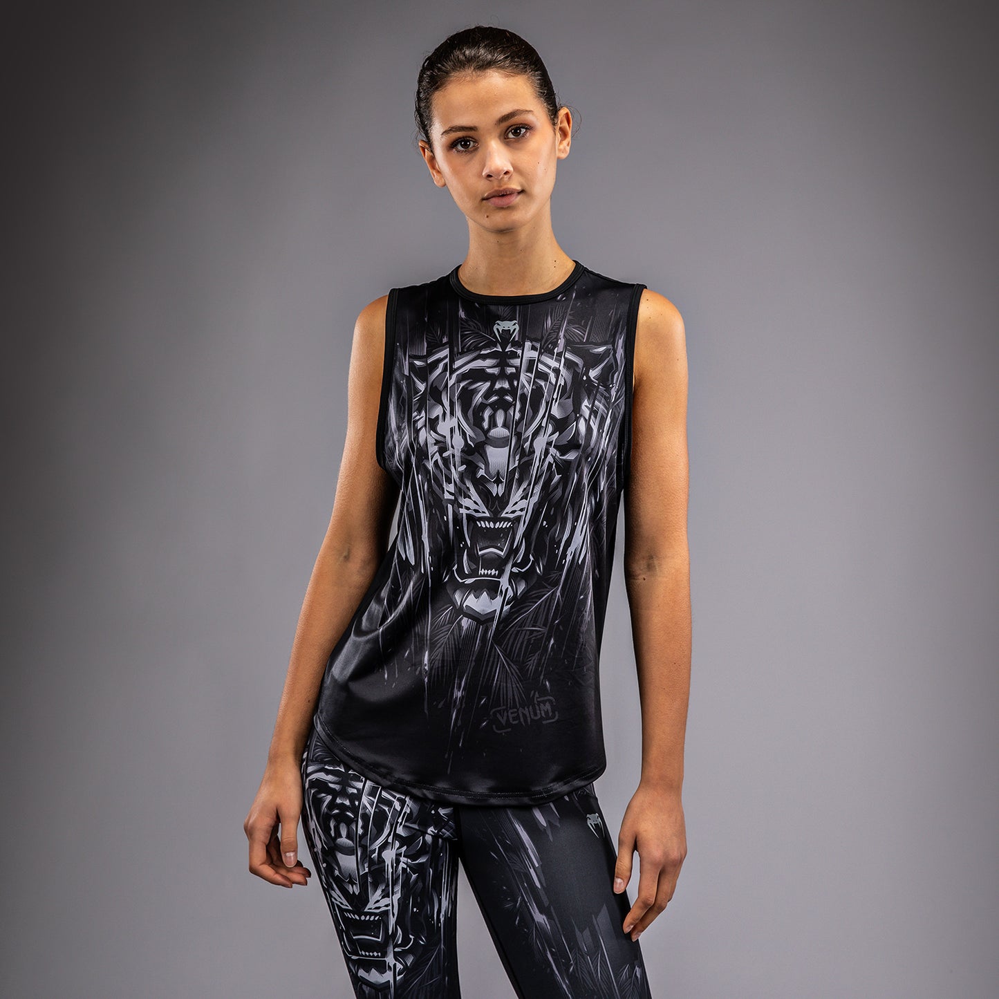 Venum Tiger Damen Tanktop - Schwarz/Silber