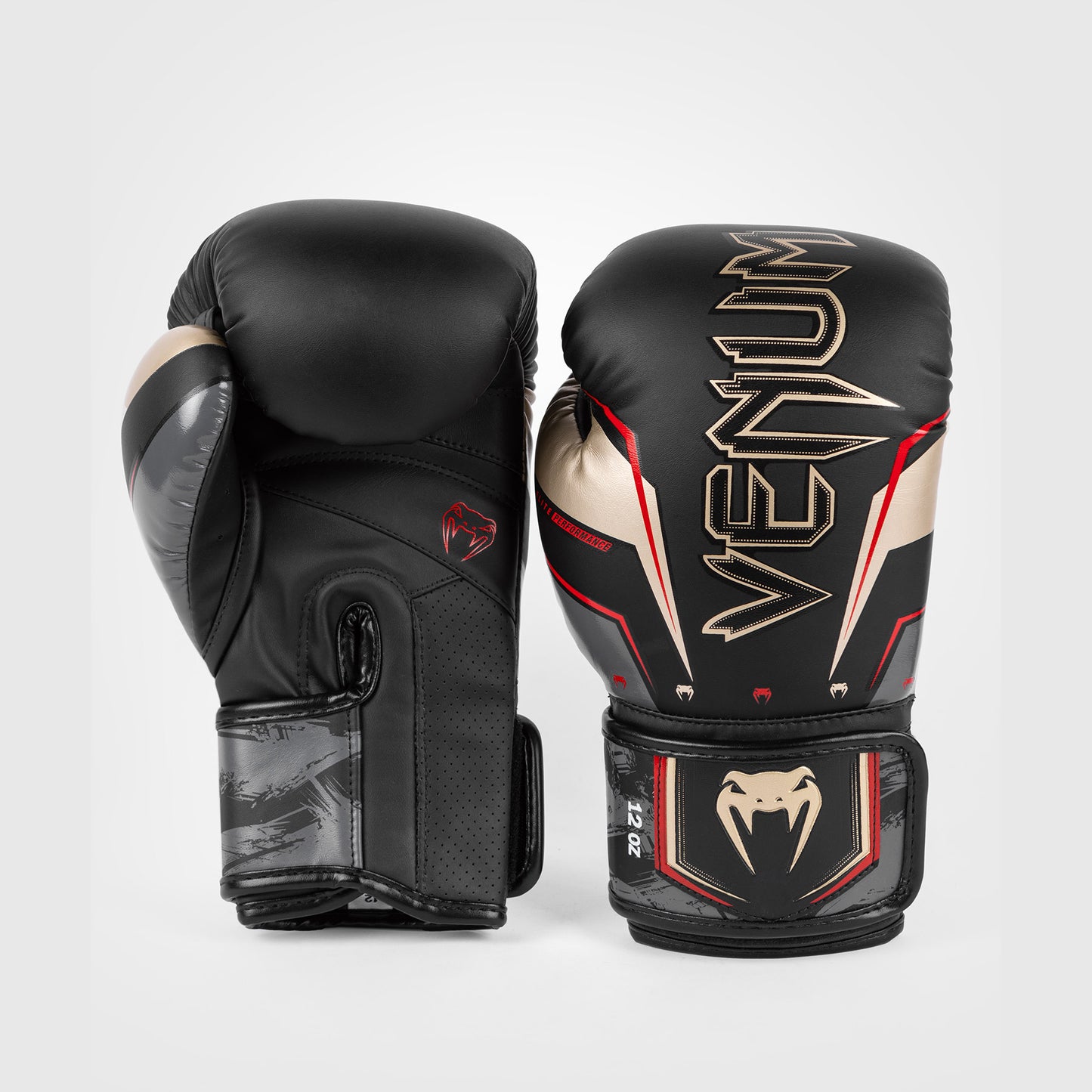 Venum Elite Evo Boxhandschuhe - Schwarz/Gold/Rot
