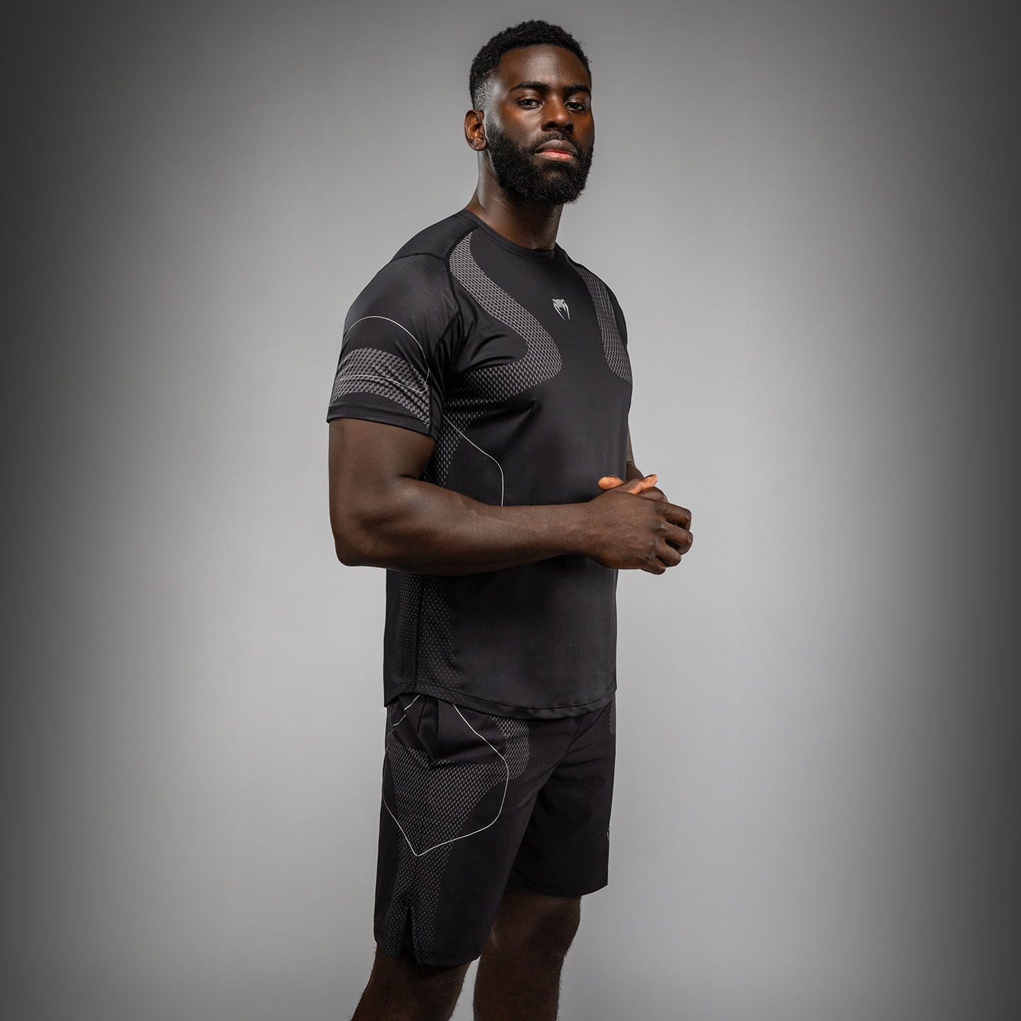 Venum Nexus Dry-Tech T-Shirt – Schwarz/Silber