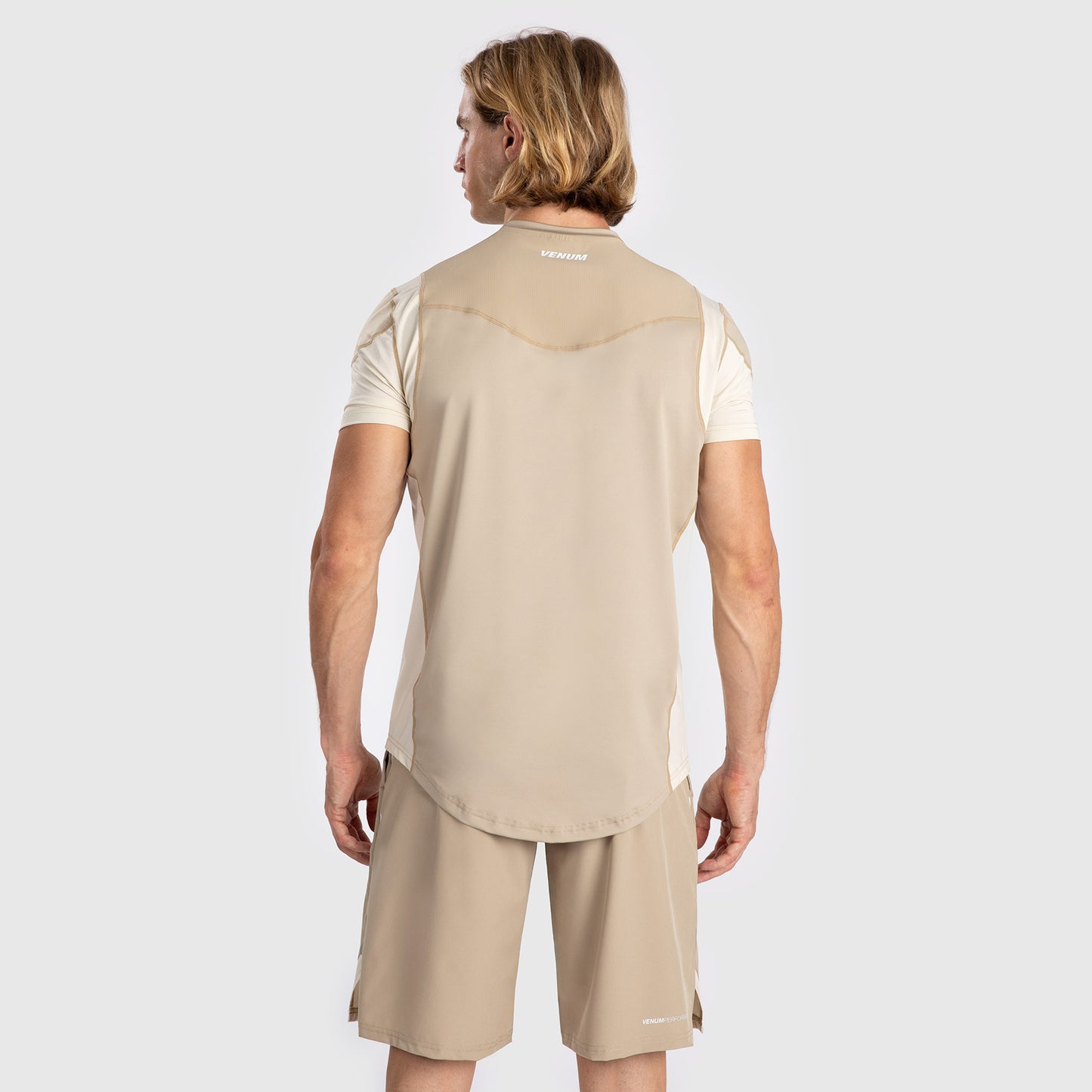 Venum Tempest Herren Dry-Tech T-Shirt - Beige/Sand