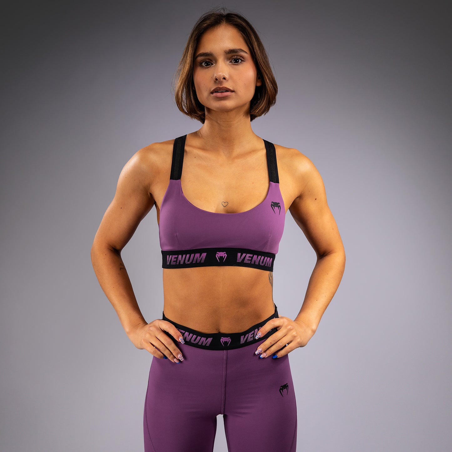 Venum Elevate Sport-BH für Frauen - Dusky Orchid