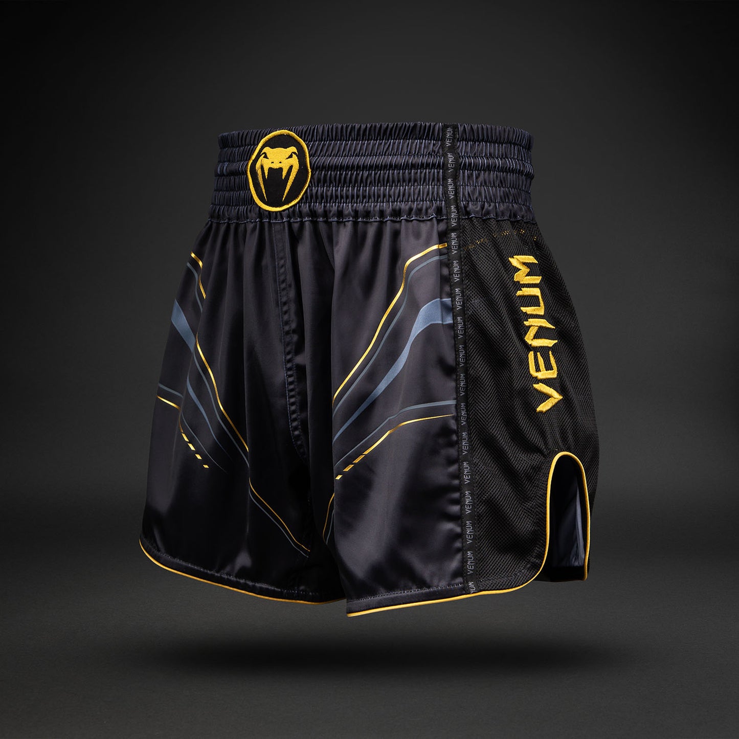 Venum Streamline Muay-Thai-Shorts – Schwarz/Gold