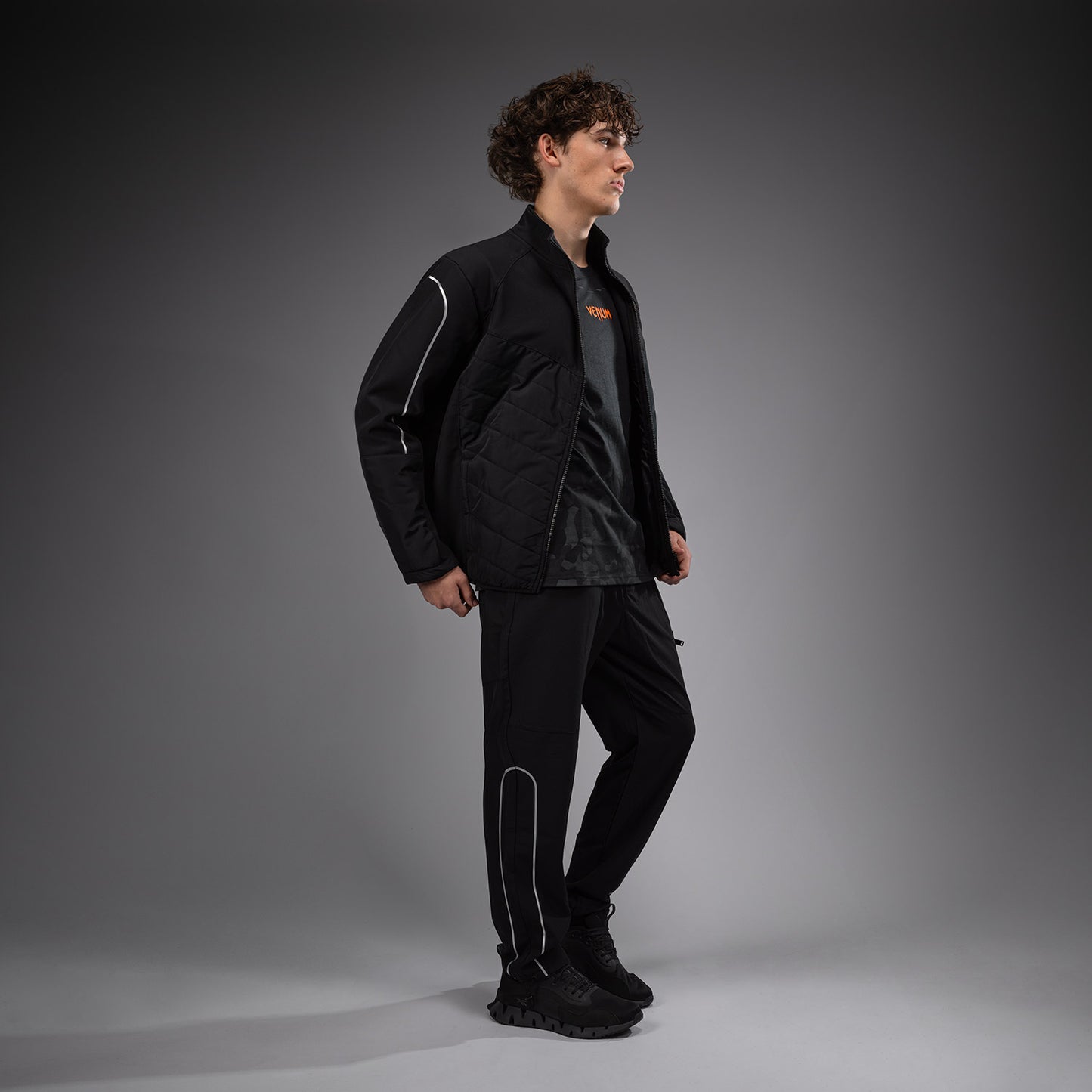 Venum Paddock Softshell Jacke Lange Ärmel - Schwarz