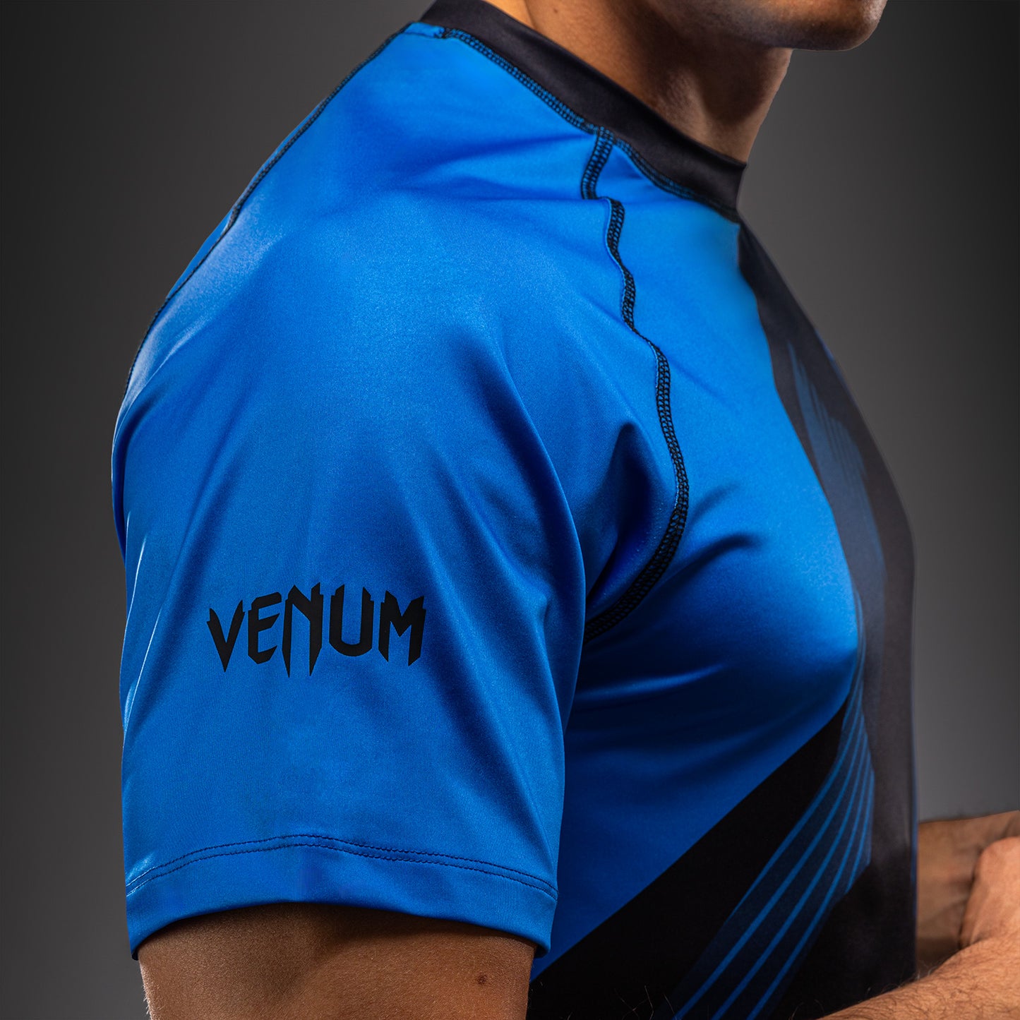 Venum No-Gi 6.0 Dry-Tech T-Shirt - Schwarz/Blau