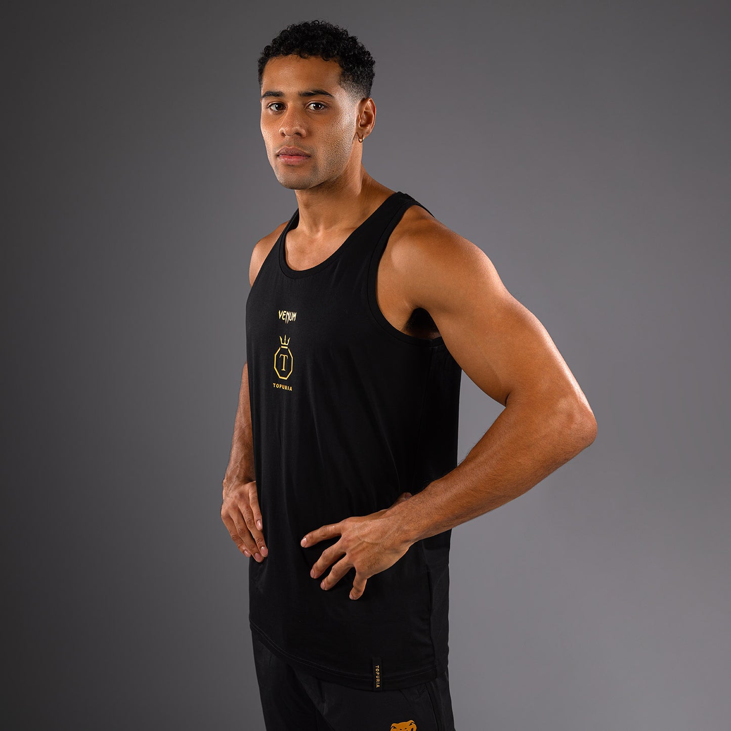Venum x Topuria Unmatched Edition Tank Top - Schwarz/Gold