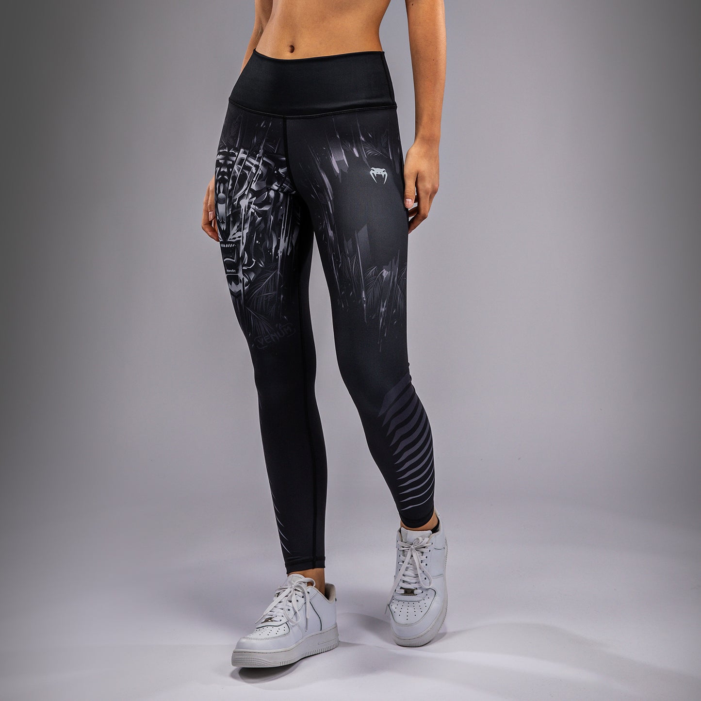 Venum Tiger Damen Leggings - Schwarz/Silber