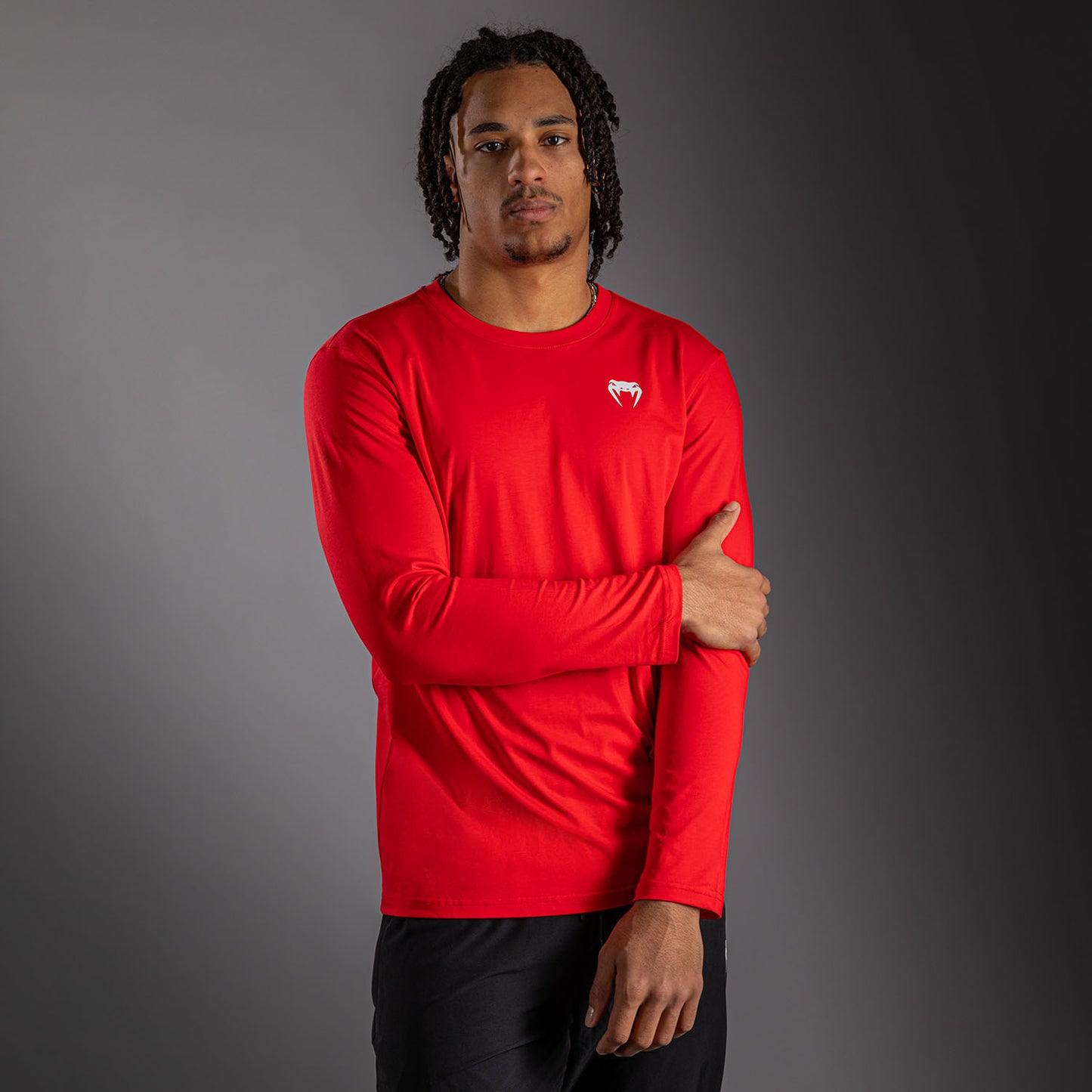 Venum Lineup Langarm T-Shirt - Rot/Weiß