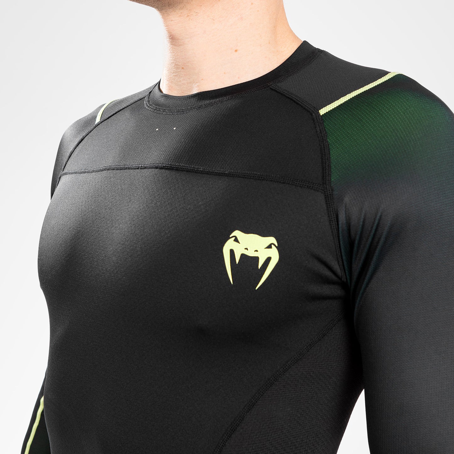 Venum Fusion 2.0  Herren Rashguard - lange Ärmel - schwarz/gelb