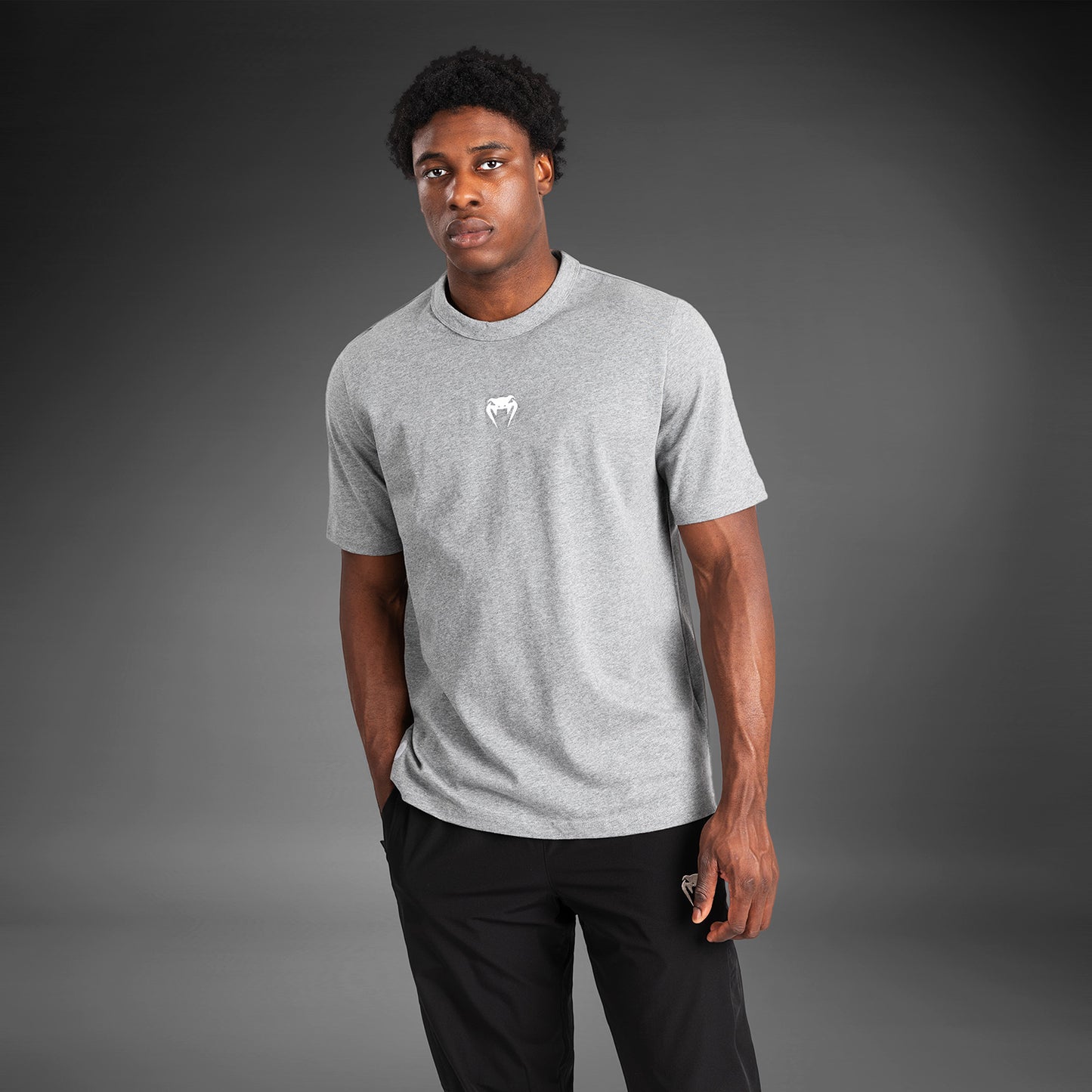 Venum Vortex XL Herren T-Shirt - Hellgrau Meliert