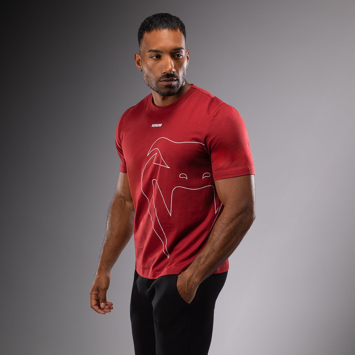 Venum Giant Connect T-Shirt - Rot Karmin