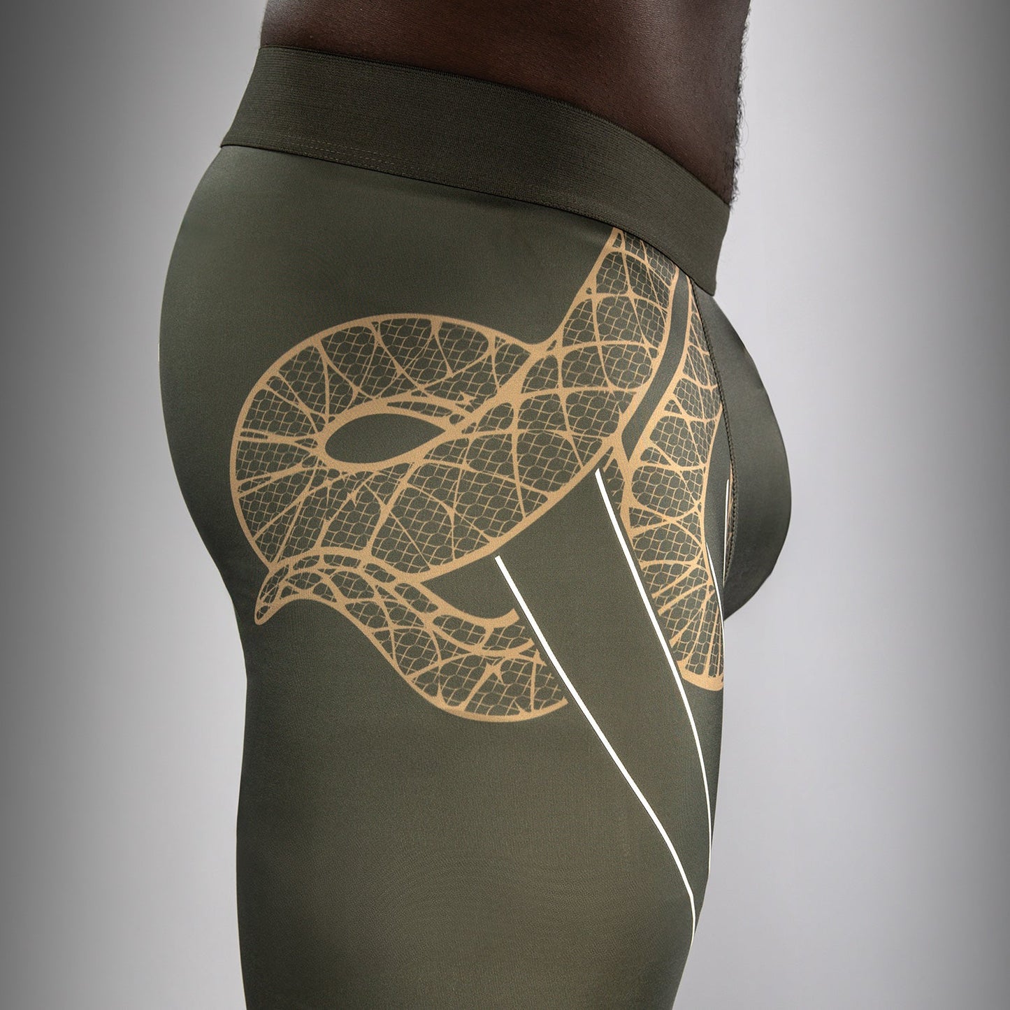 Venum Serpenti Spats – Khaki/Bronze/Ivory