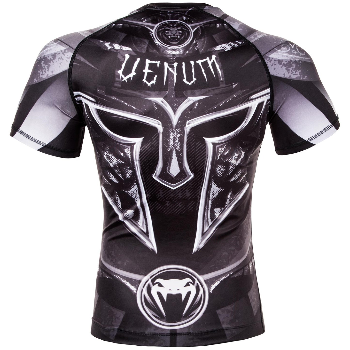 Venum Gladiator 3.0 Rashguard - Schwarz/Weiß - Kurzarm
