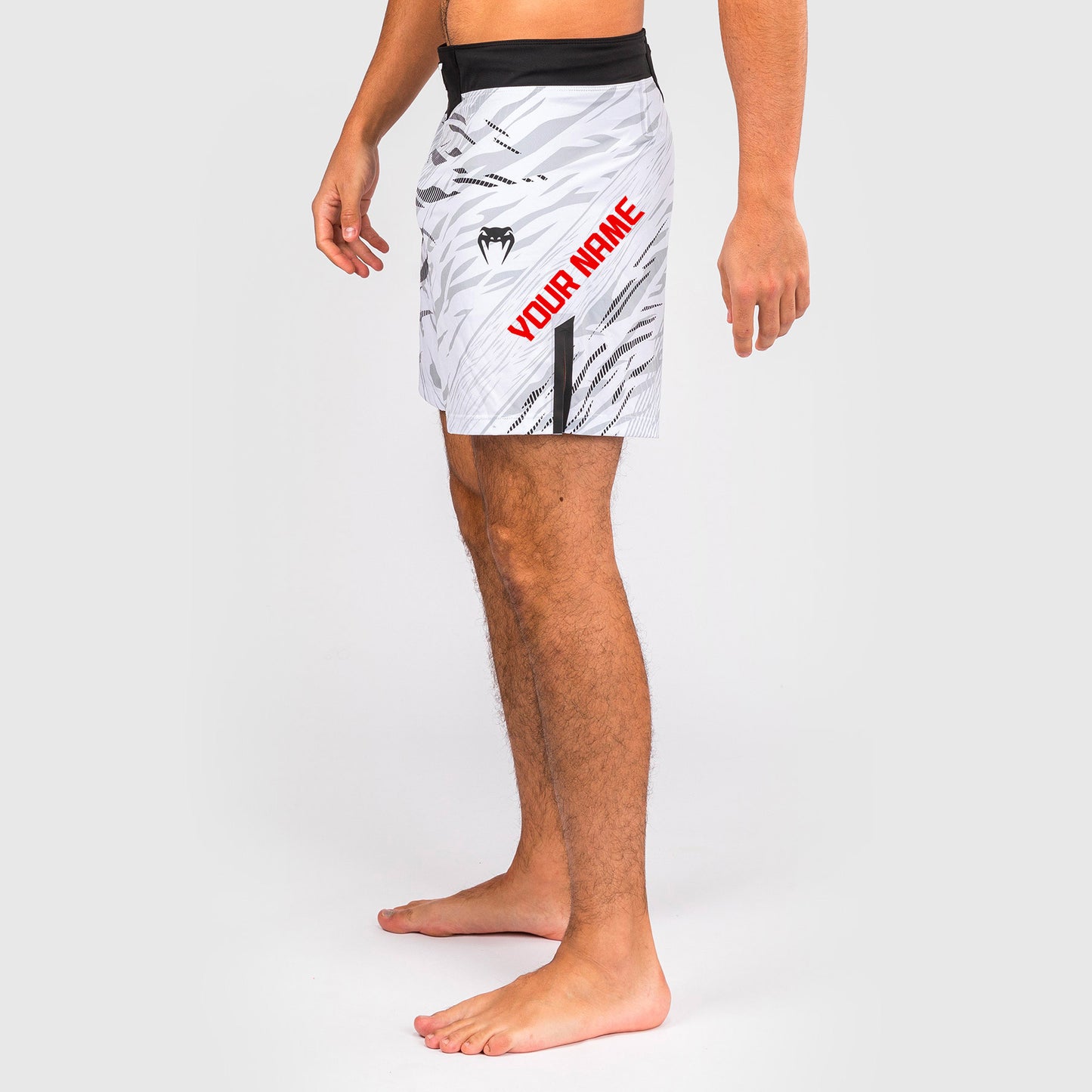 UFC Fusion by Venum Personalized Authentic Fight Night Herren Fight Short - Short Fit - Weiß