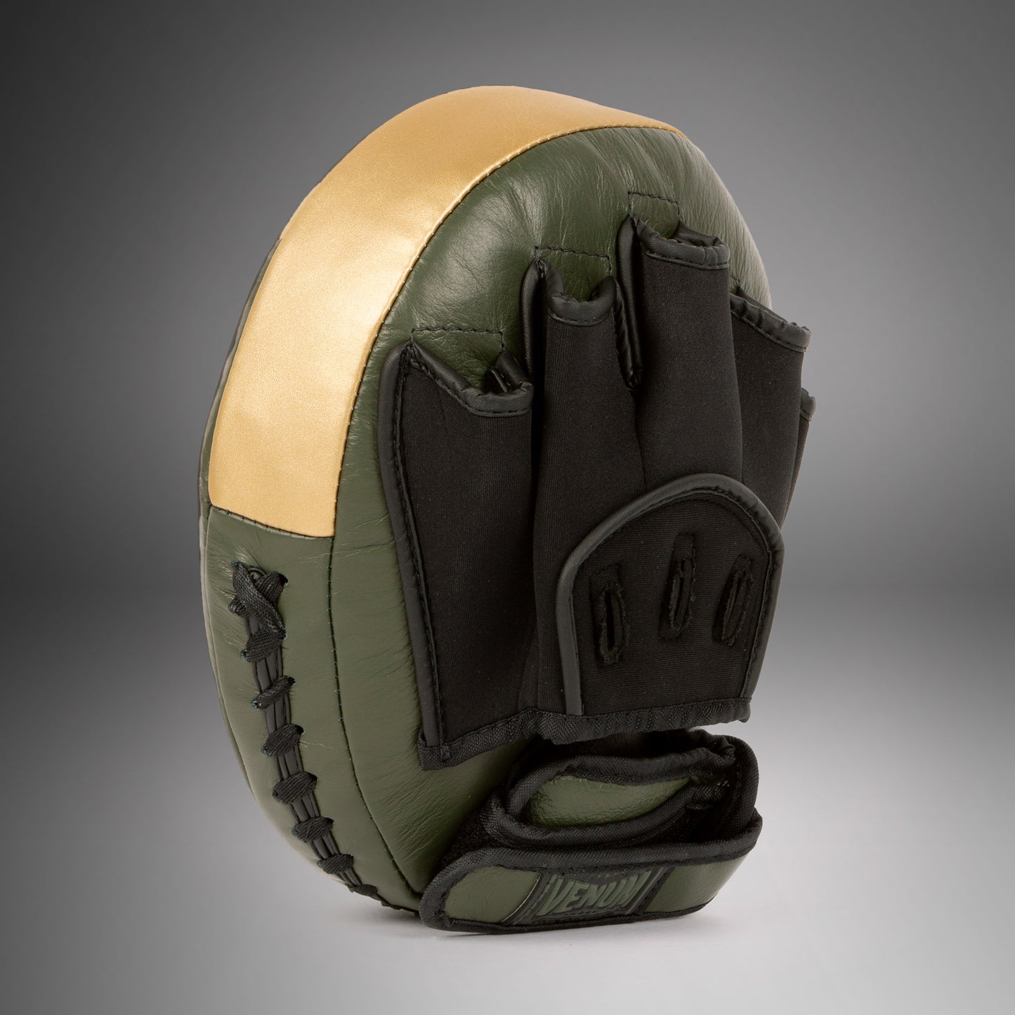 Venum Pro Boxing - Large Punch Mitts (Paar) - Khaki/Gold