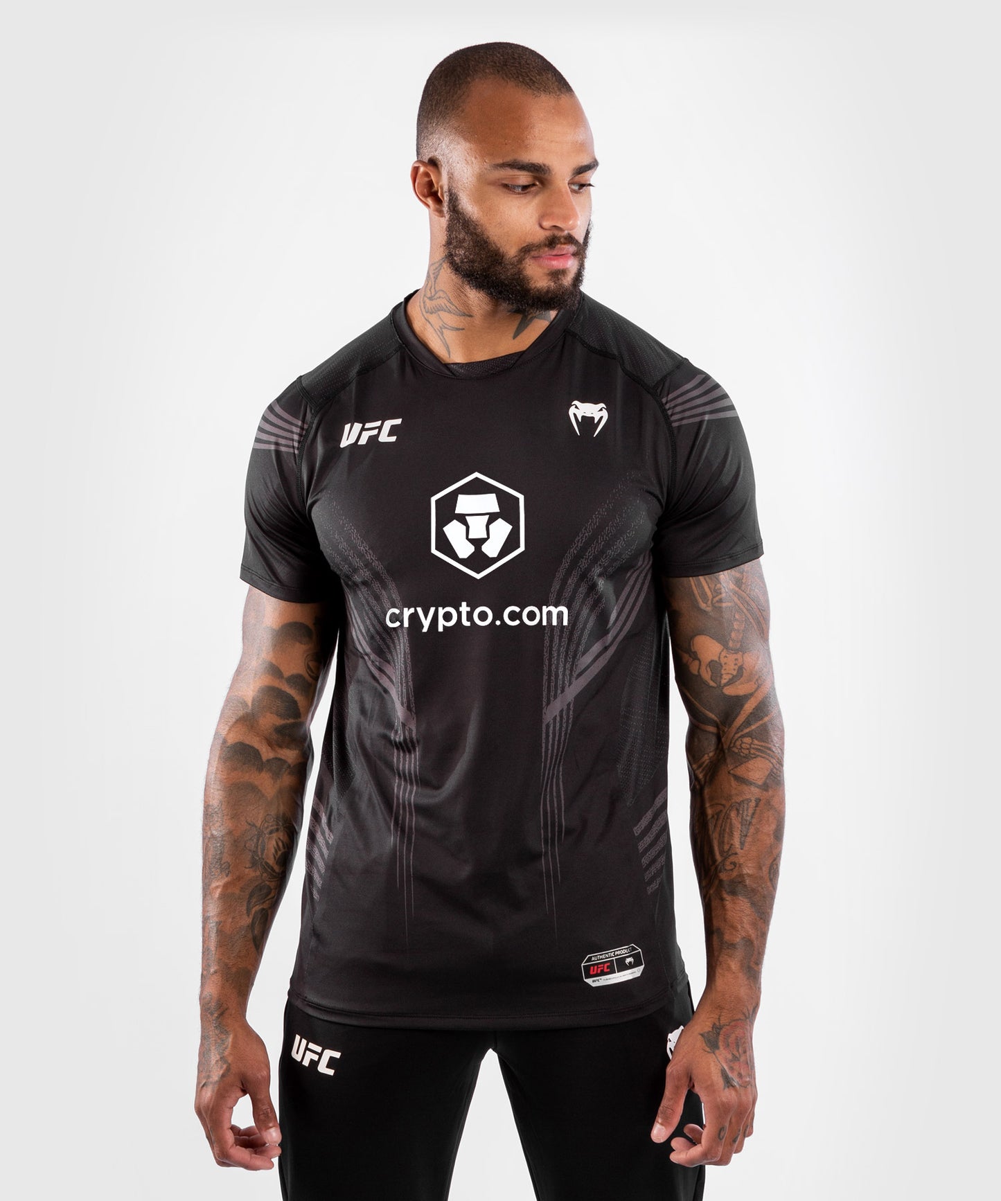 UFC Venum Authentic Fight Night Herren Walkout Trikot - Schwarz