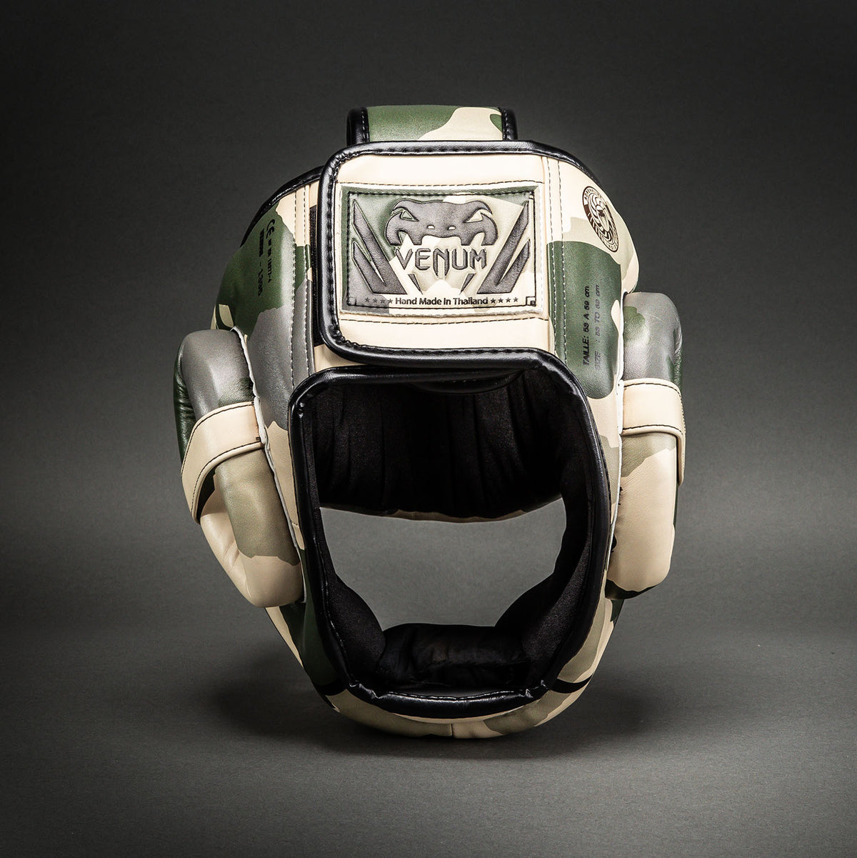 Venum Elite Camo Kopfschutz – Khaki/Cremeweiß