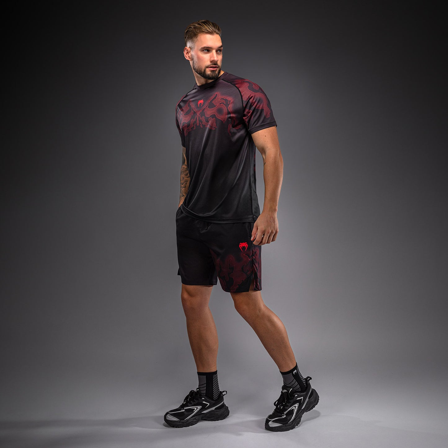 Venum Spectre Dry Tech T-Shirt – Schwarz/Rot