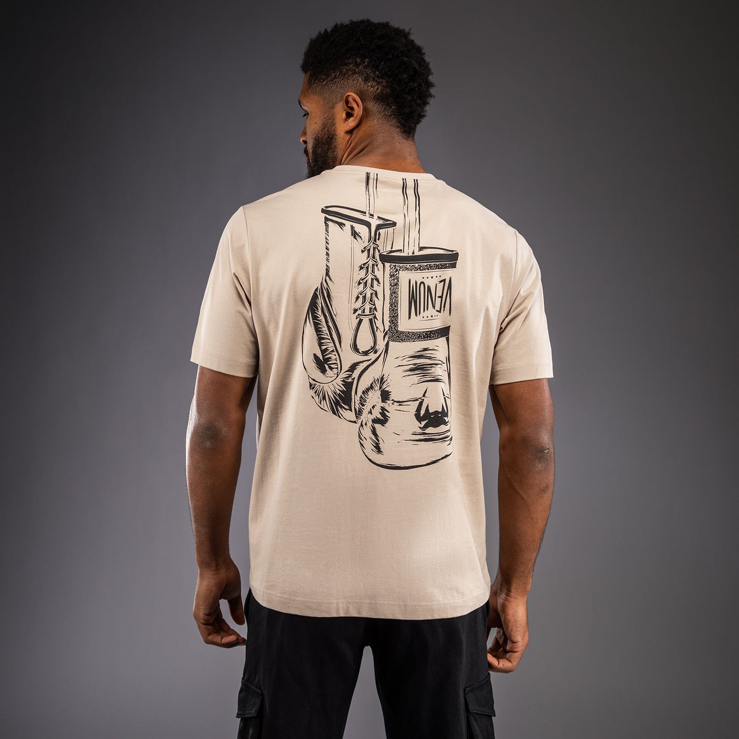 Venum Fight Icon T-Shirt aus Baumwolle - Hellbeige
