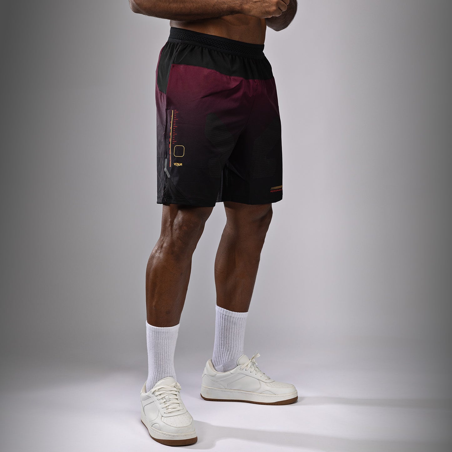 Venum Tactical XT Trainingsshorts - Schwarz/Burgund/Gold