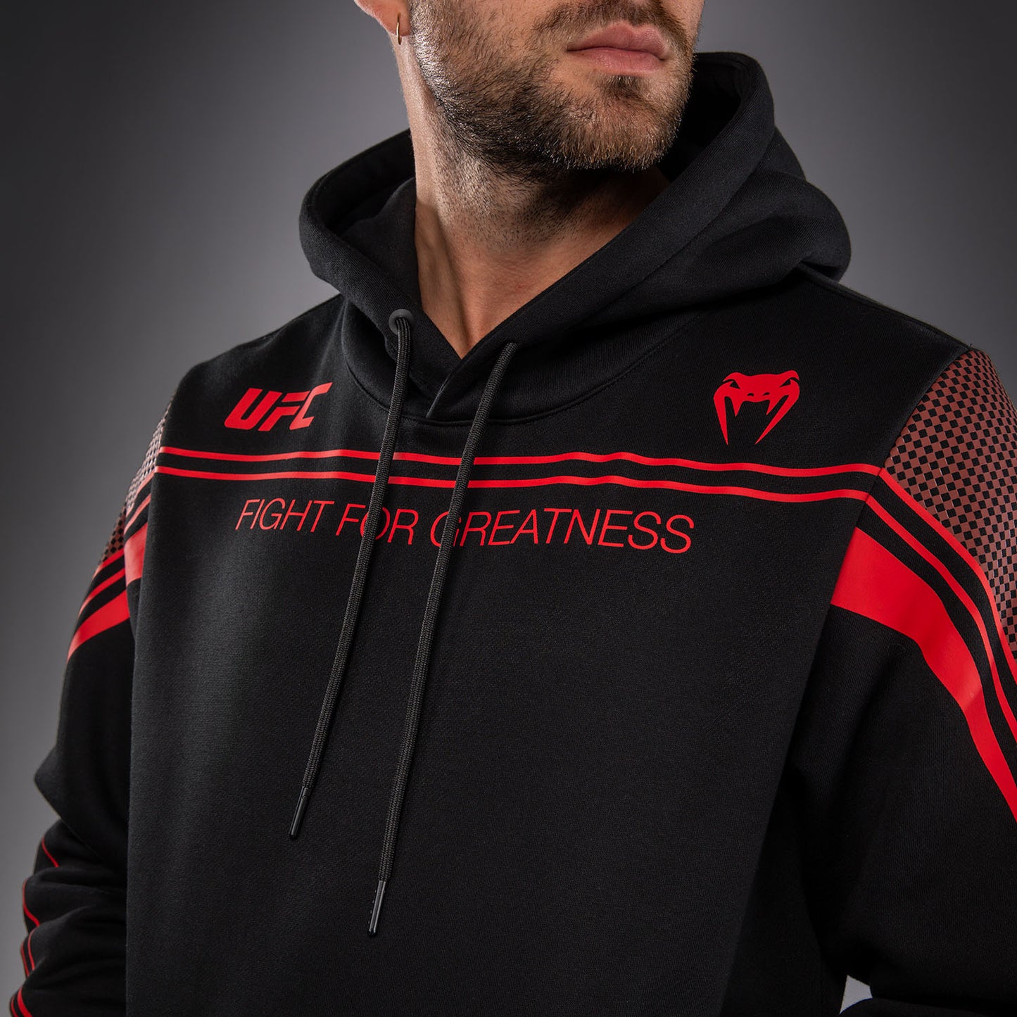 Venum UFC Unity by Venum Authentic Fight Week Herren-Kapuzenpullover - Schwarz