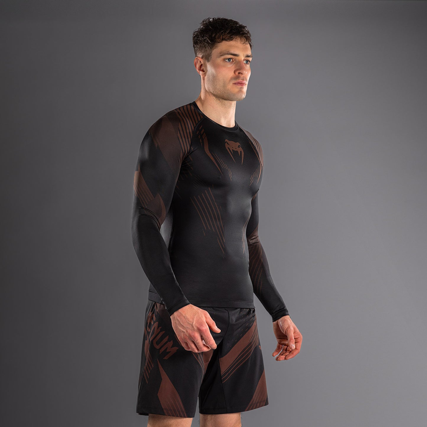 Venum No-Gi 6.0 Langarm Rashguard - Schwarz/Braun