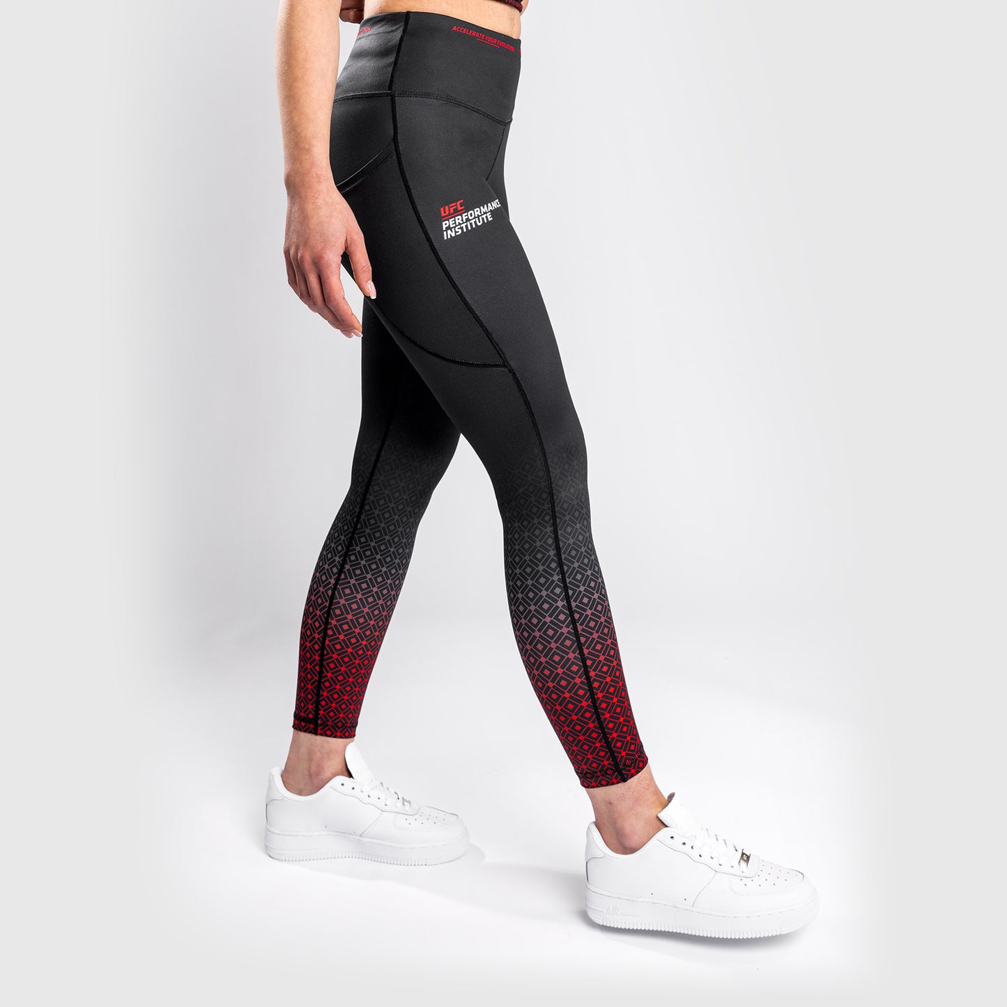 Venum UFC Leistung Institut Leggings – Schwarz/Rot
