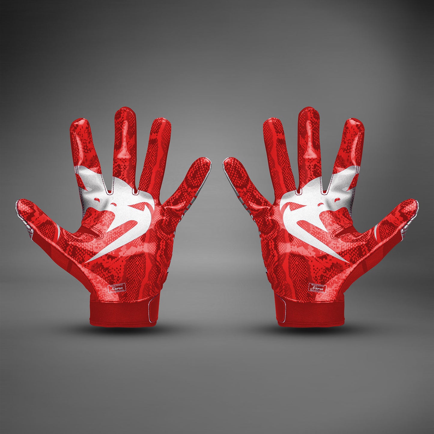 Venum Elite Football Handschuhe - Rot/Silber