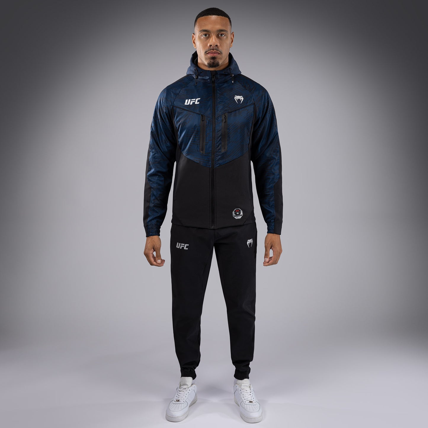 UFC Fusion by Venum Fight Week Herren Zip Hoodie - Ozeanisches Blau