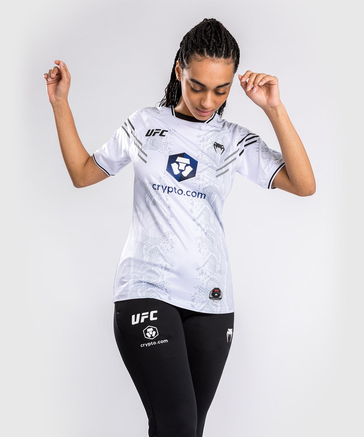 UFC Adrenaline by Venum Authentic Fight Night Walkout-Trikot für Frauen - Weiß