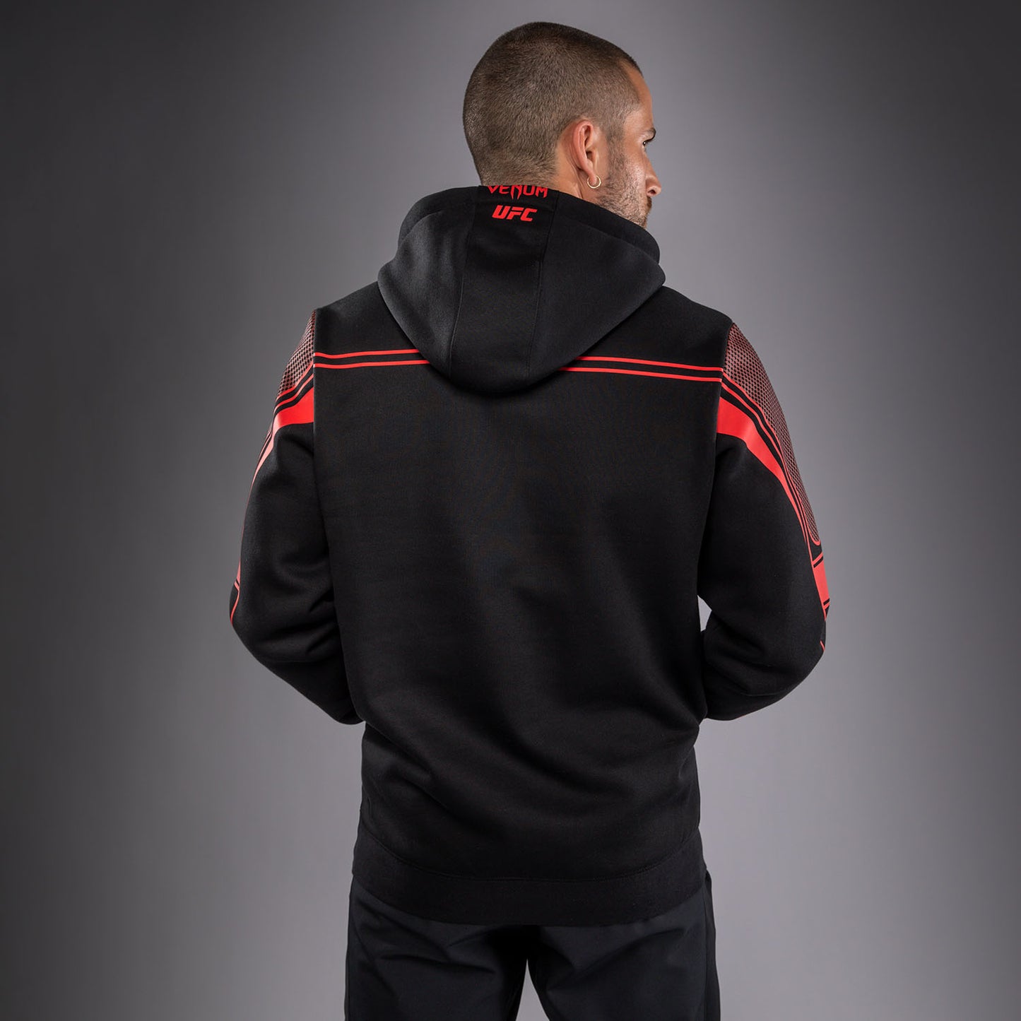 Venum UFC Unity by Venum Authentic Fight Week Herren-Kapuzenpullover - Schwarz