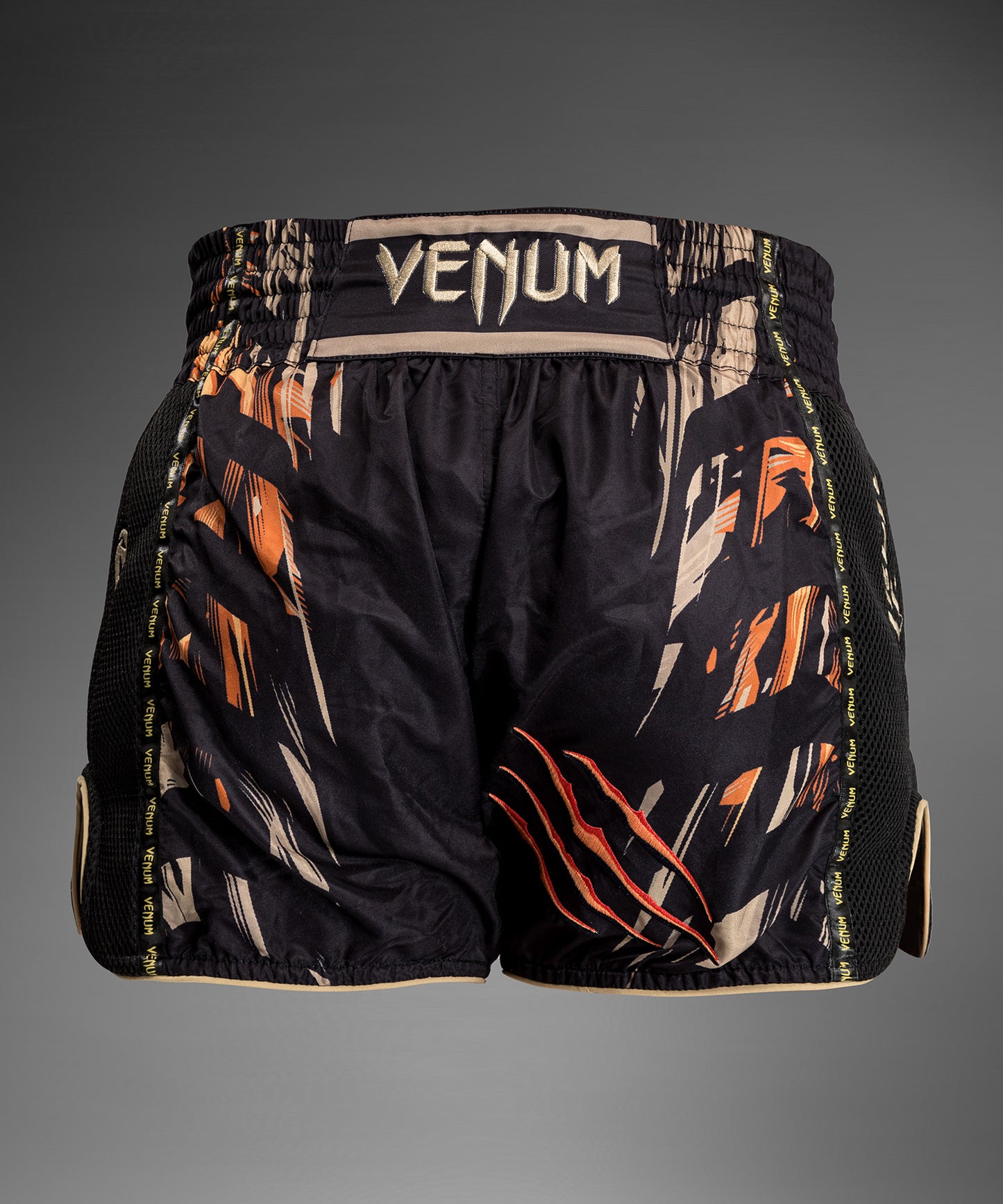 Venum Tiger Muay Thai Shorts - Schwarz/Neonorange