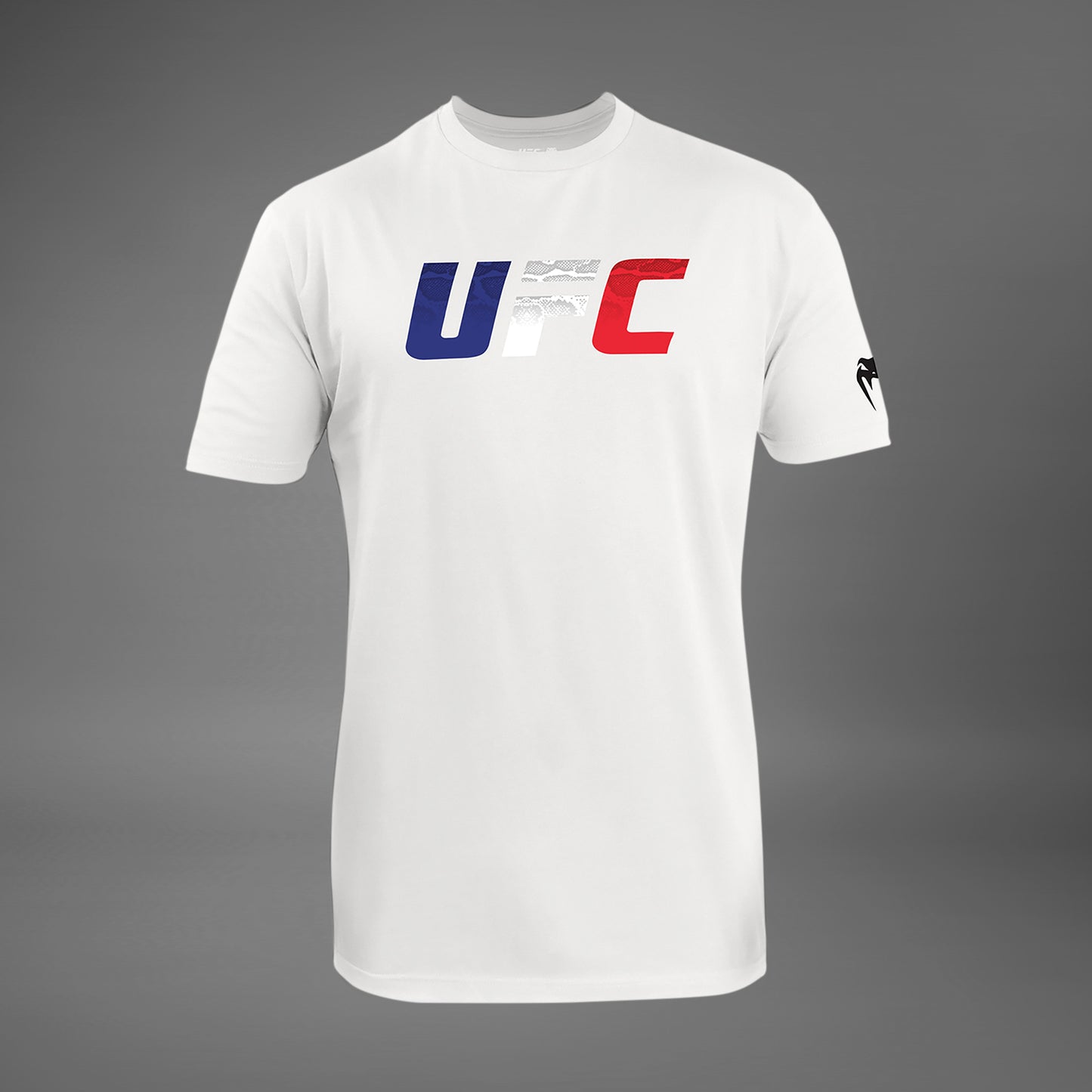 UFC Unrivaled by Venum Französische Flagge Herren T-Shirt - Weiß