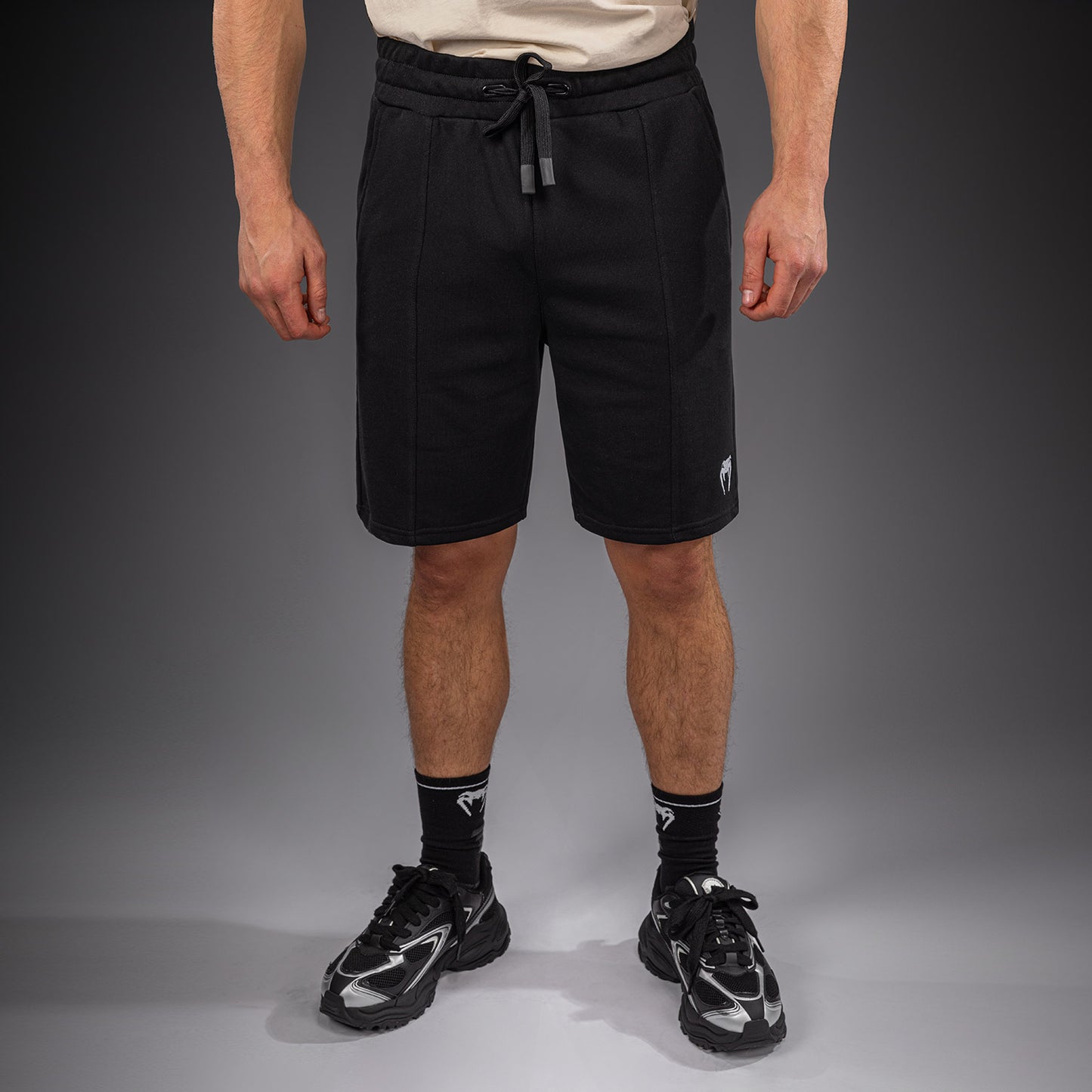 Venum Classic Fleece Shorts aus Baumwolle – Schwarz