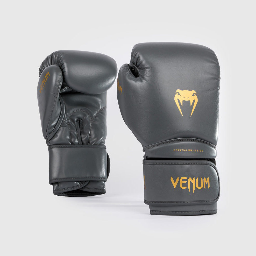 Venum Contender 1.5 Boxing Gloves - Grey/Gold