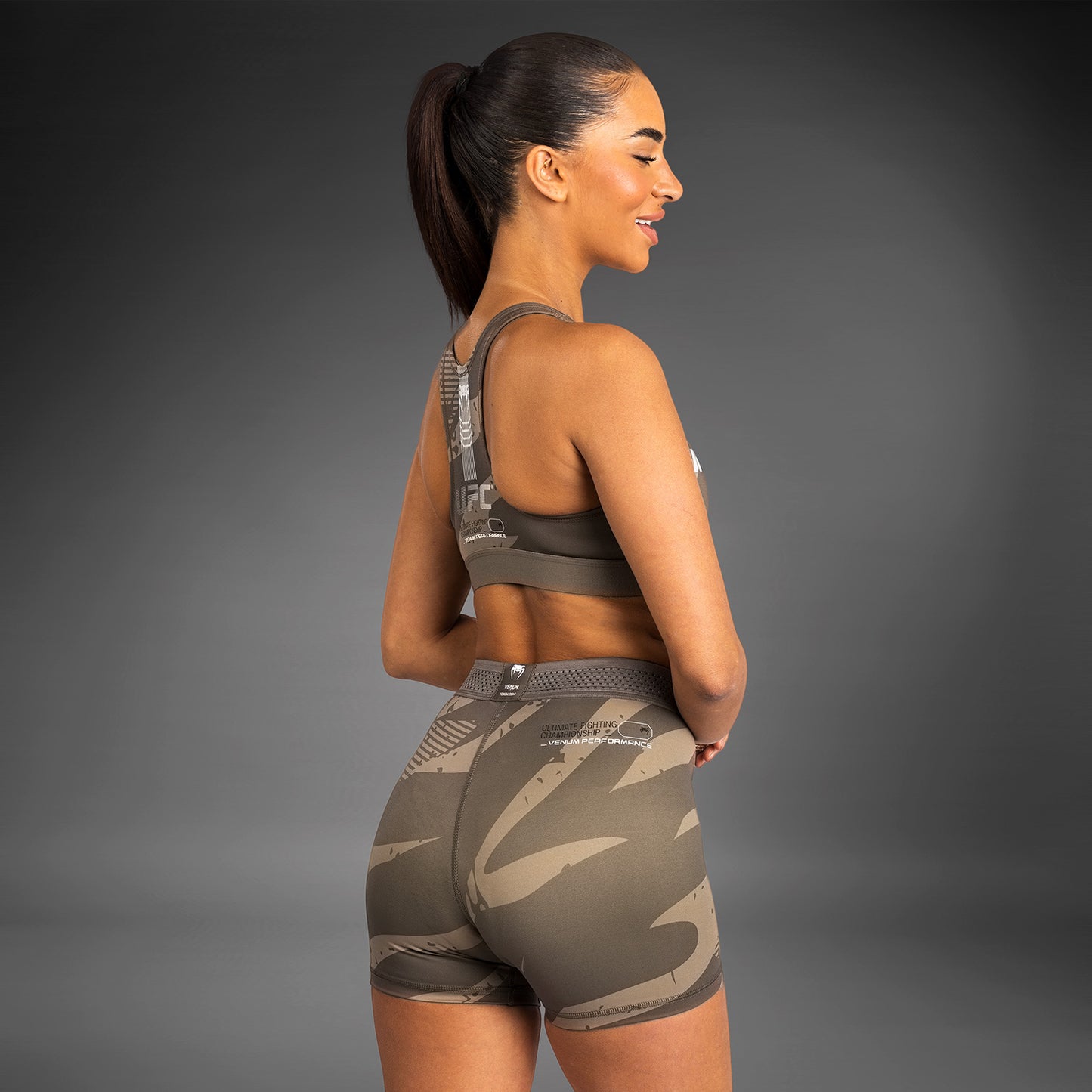 UFC Adrenaline by Venum Fight Week Frauen Vale Tudo Short - Charcoal Grey
