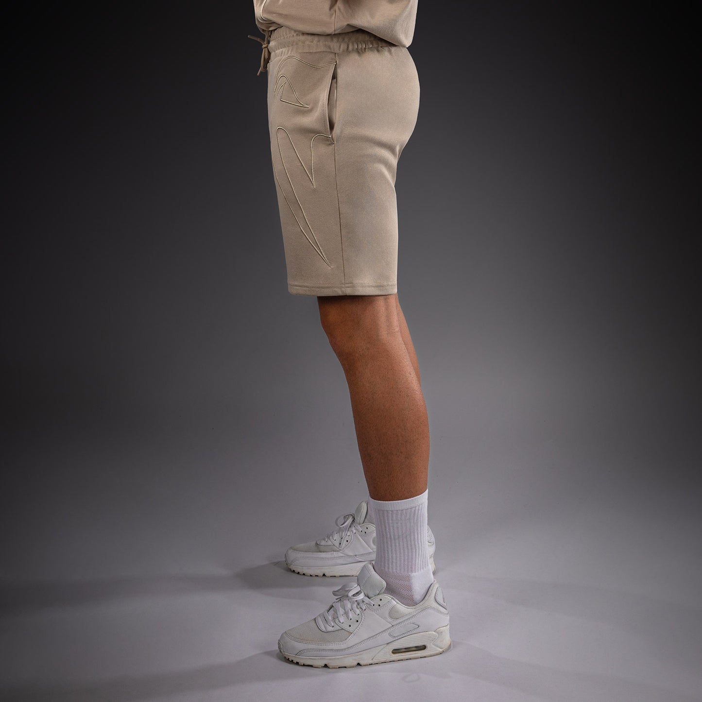 Venum Giant 3D Shorts aus Baumwolle – Hellbeige