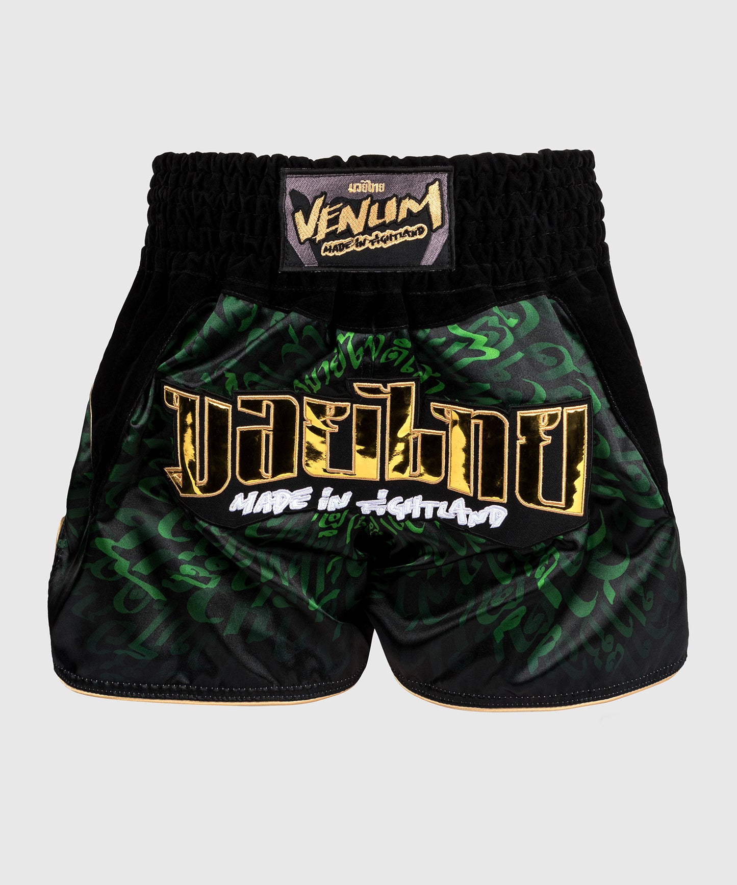 Venum Attack Muay Thai Shorts - Schwarz/Grün