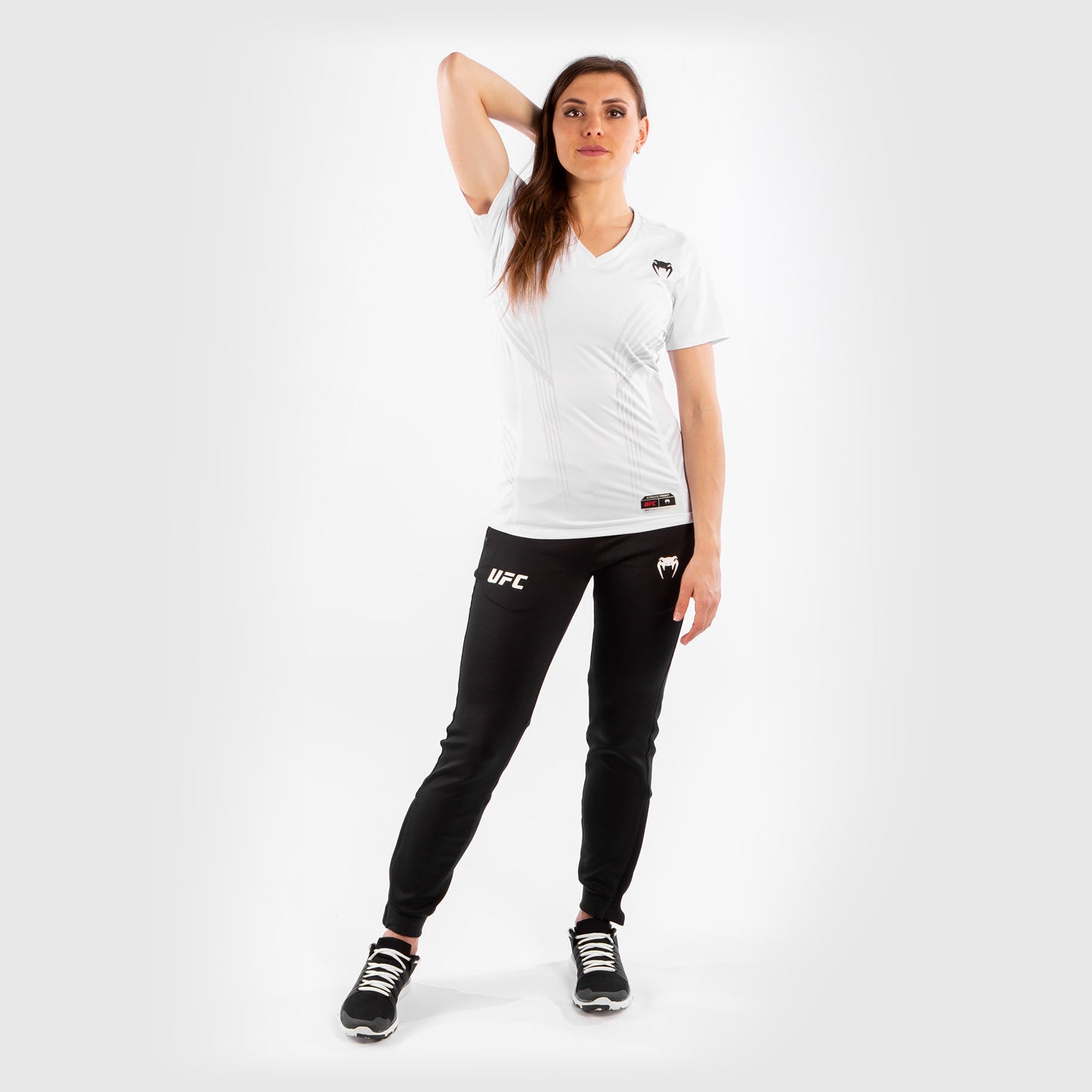 UFC Venum Personalisiert Authentic Fight Night Damen Walkout Trikot - Weiß