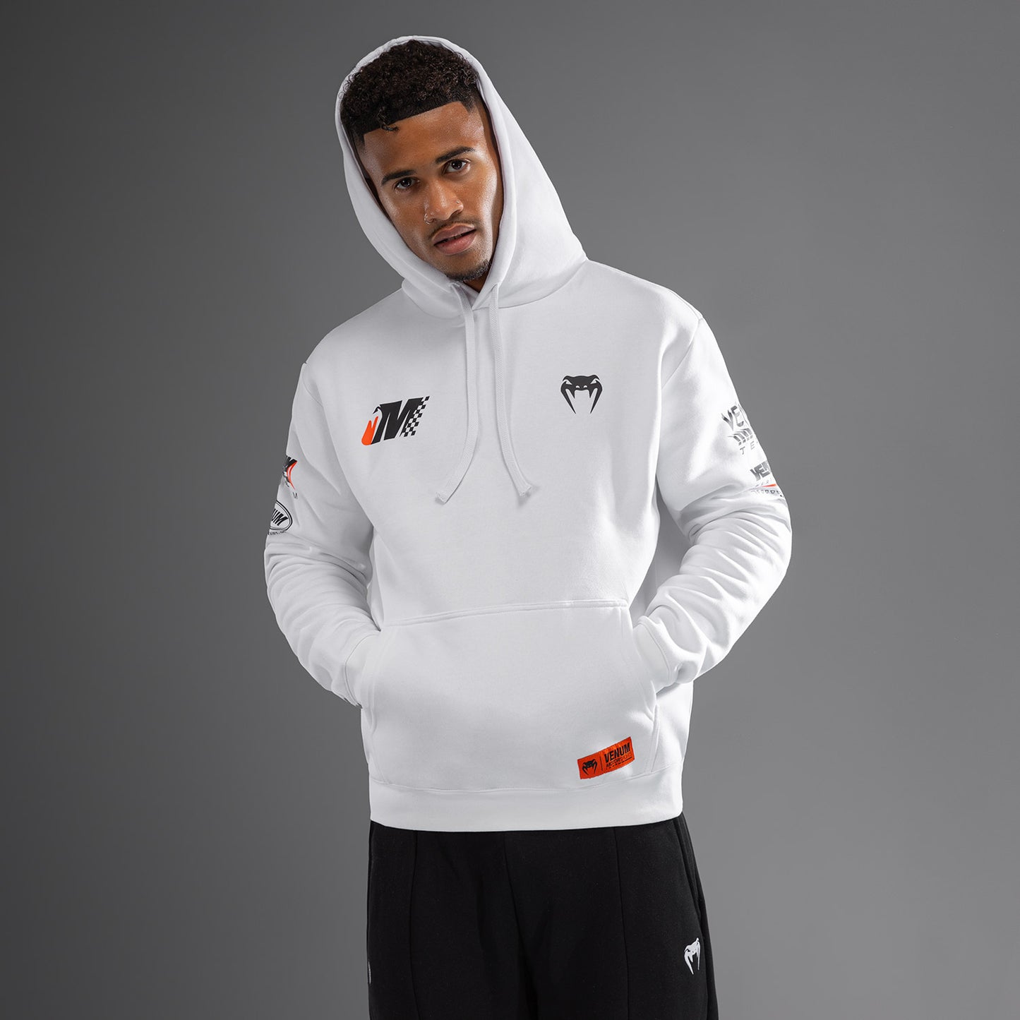 Venum Motorsport Hoodie - Schneeweiß