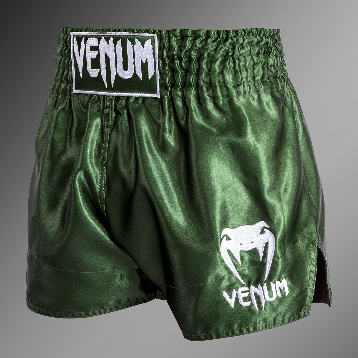Venum Classic Muay Thaï Short Khaki/Weiß
