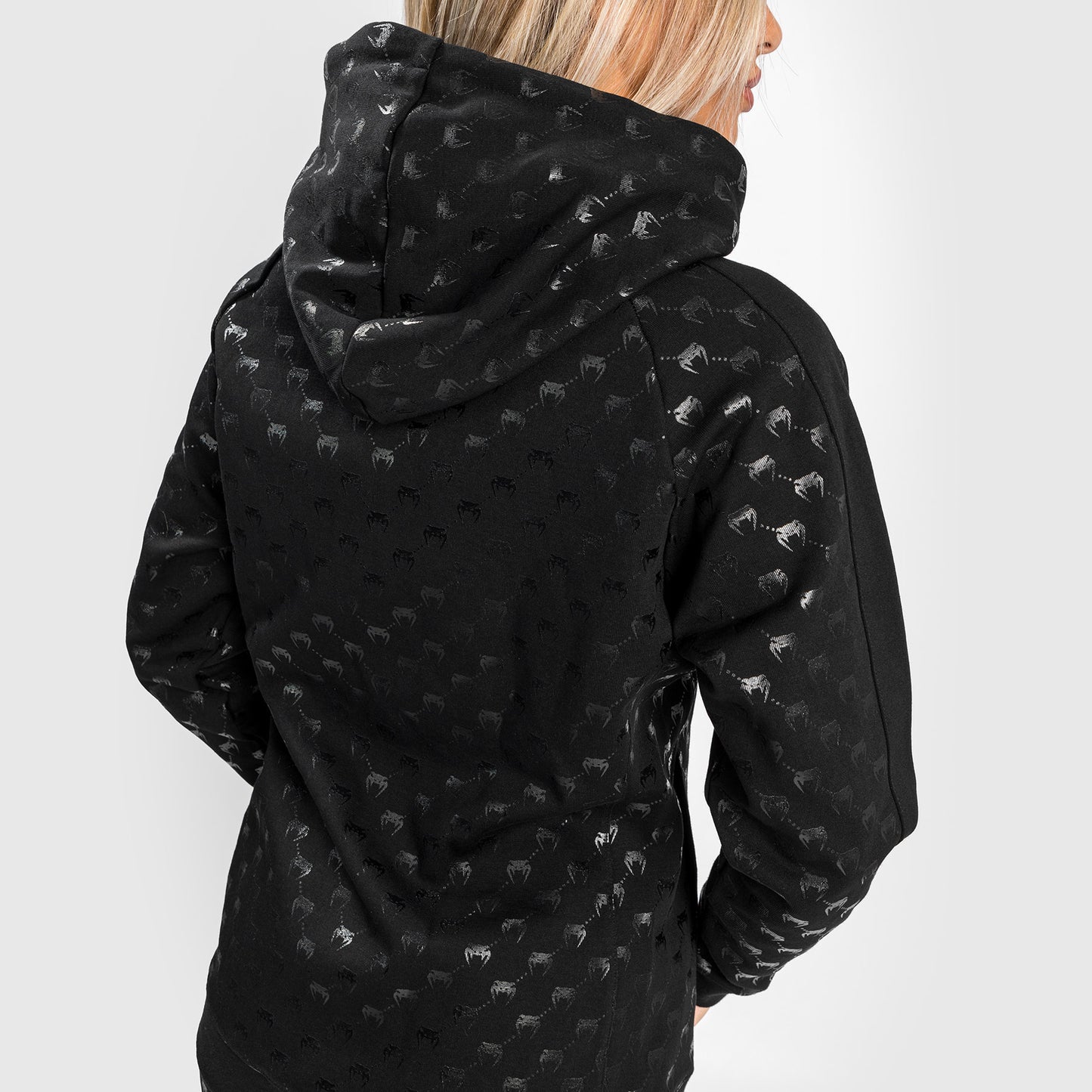 Venum Monogram Zip-Up Hoodie für Frauen – Schwarz/Roségold
